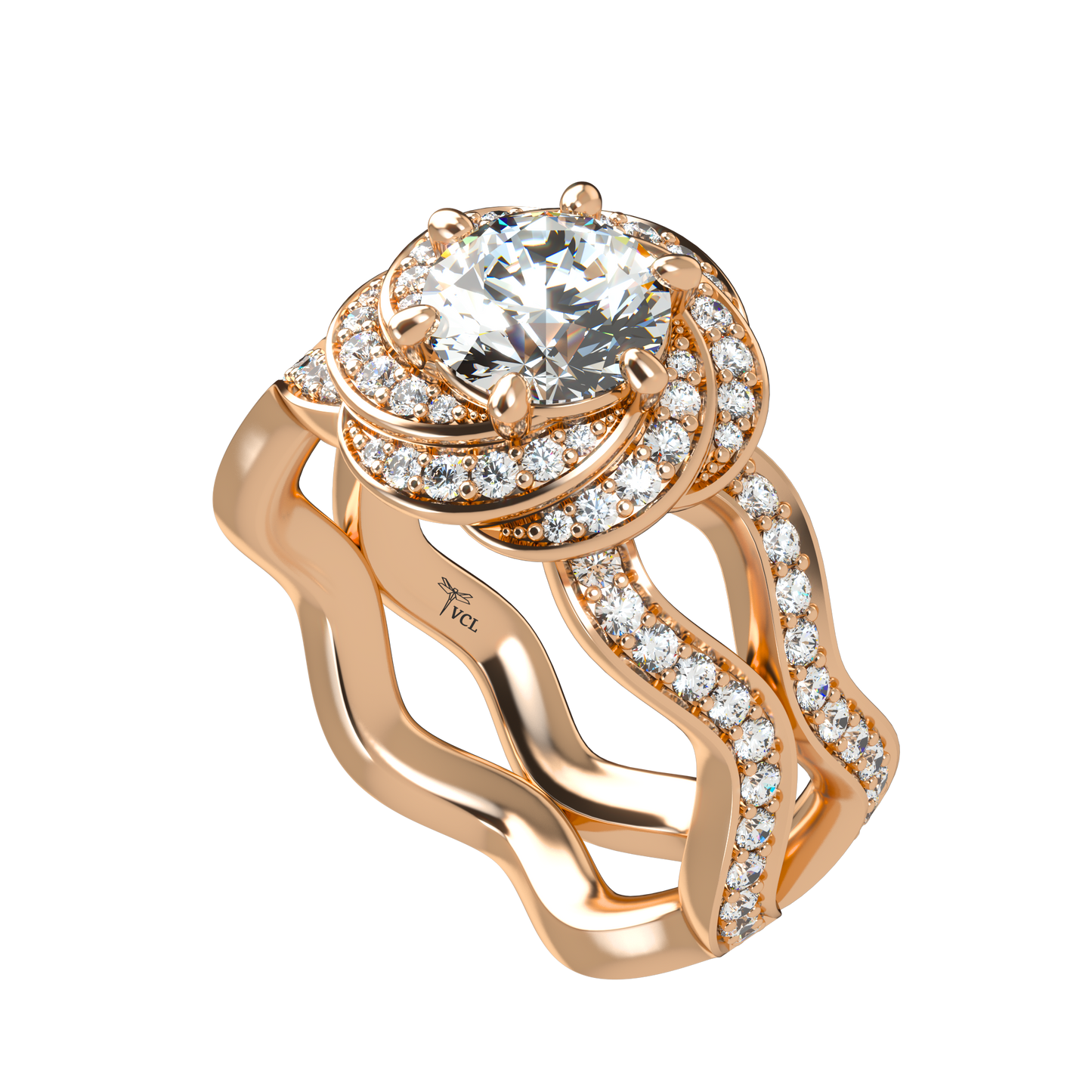Cupcake VCL Halo prestige diamond Ring