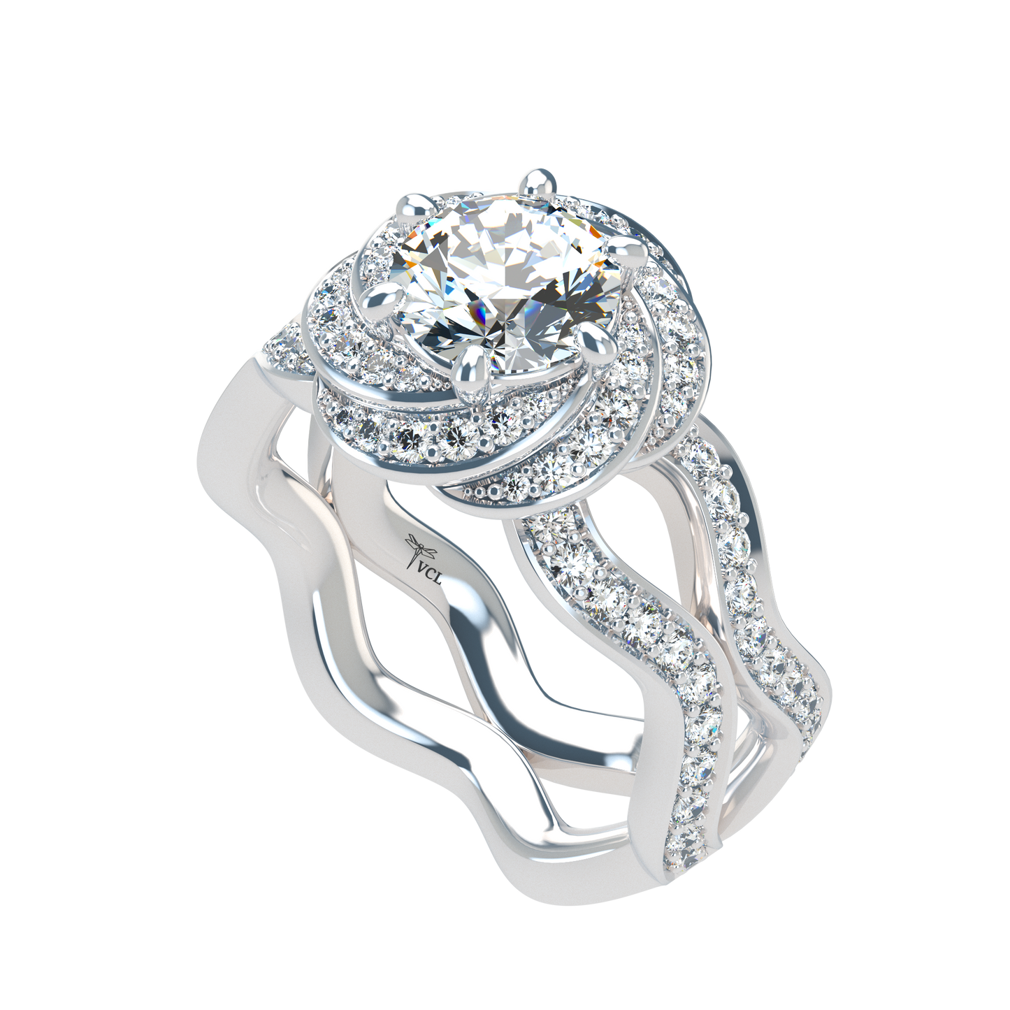 Cupcake VCL Halo prestige diamond Ring
