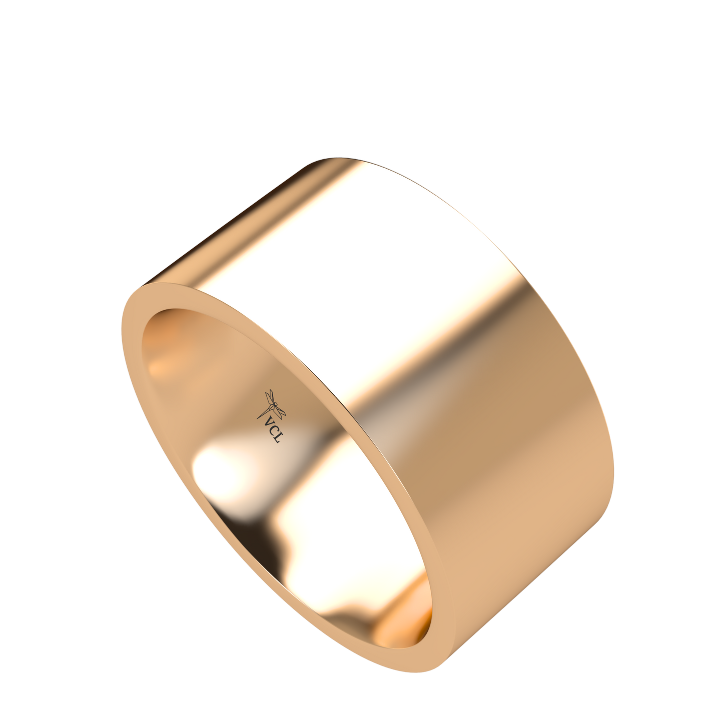 Flat wedding band wide - 2mm to 11mm