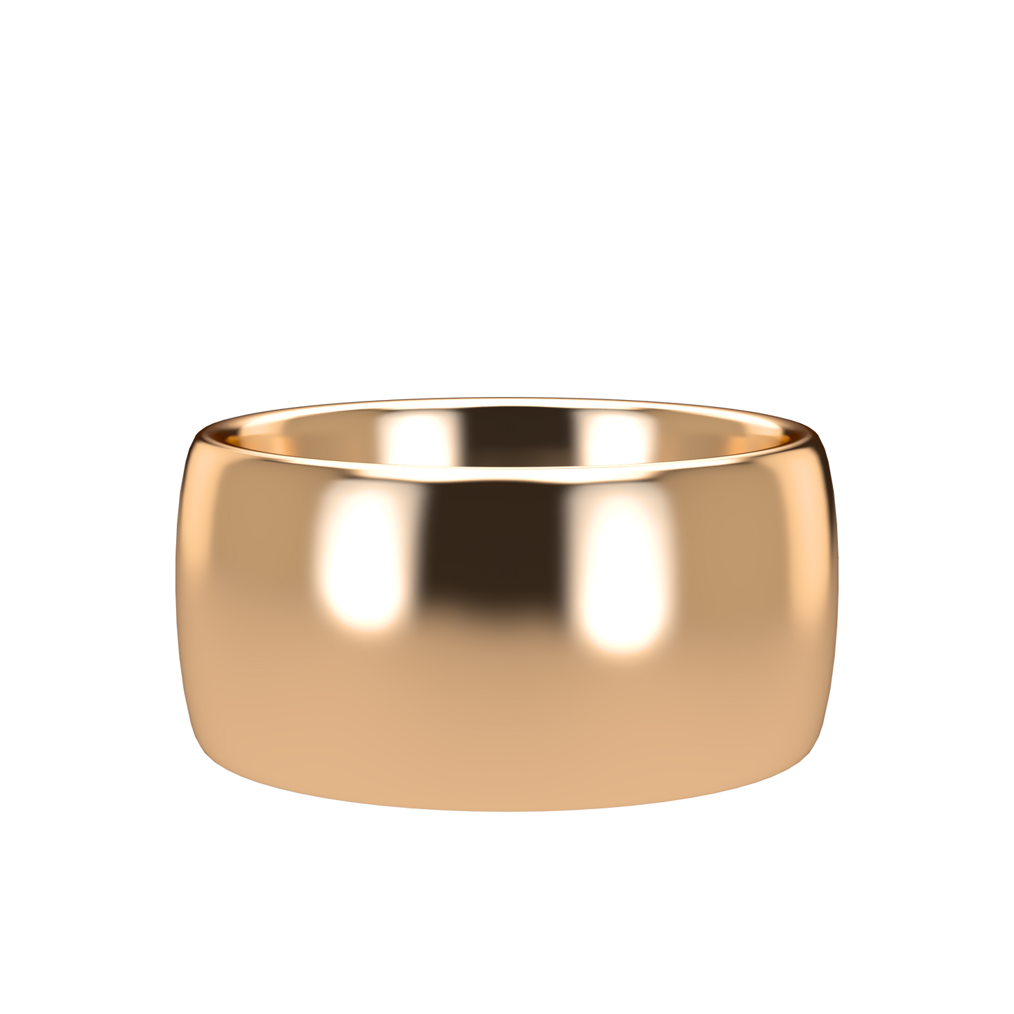 Classic round wedding band wide - 2mm to 11mm