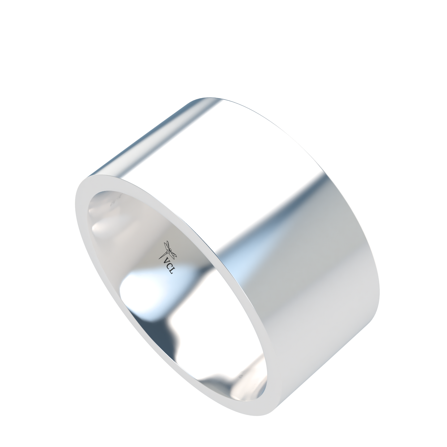 Flat wedding band wide - 2mm to 11mm