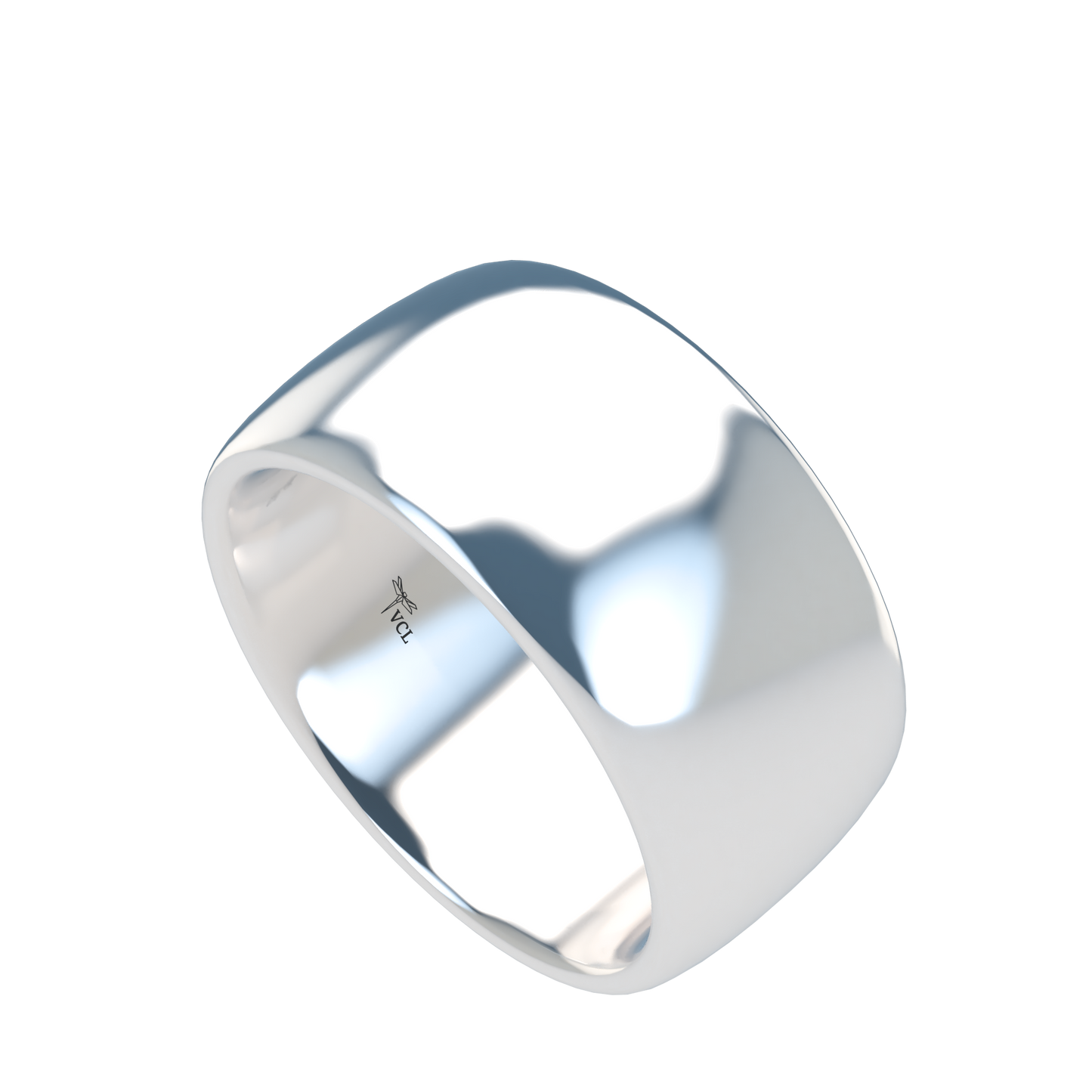Classic round wedding band wide - 2mm to 11mm