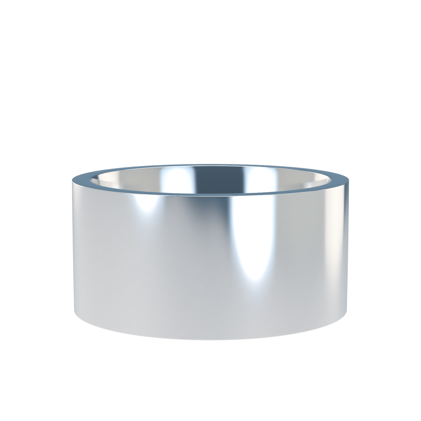 Flat wedding band wide - 2mm to 11mm