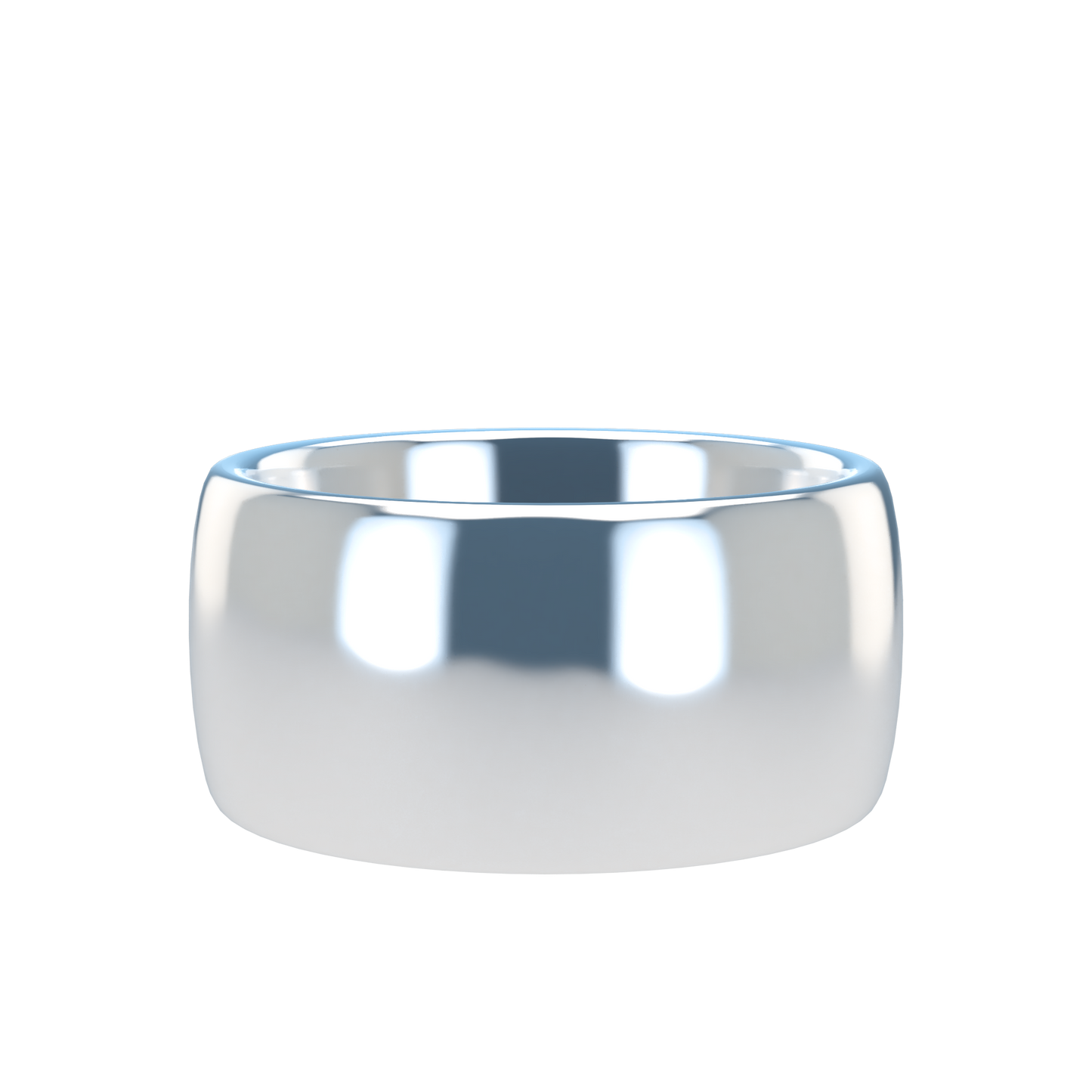 Classic round wedding band wide - 2mm to 11mm