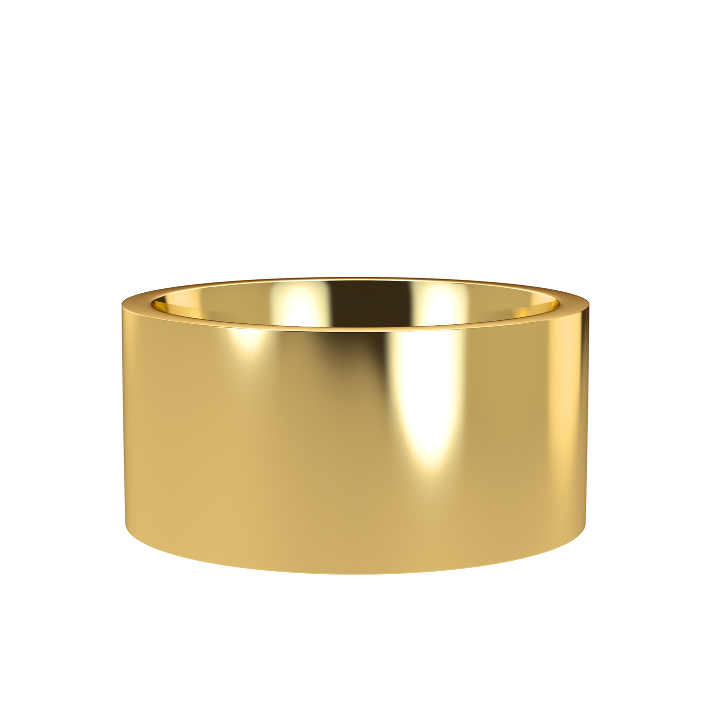 Flat wedding band wide - 2mm to 11mm