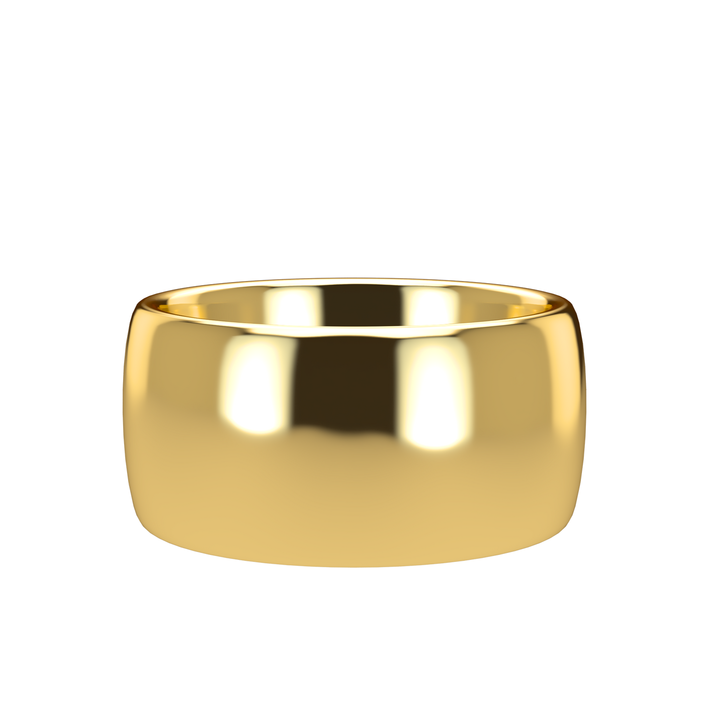 Classic round wedding band wide - 2mm to 11mm