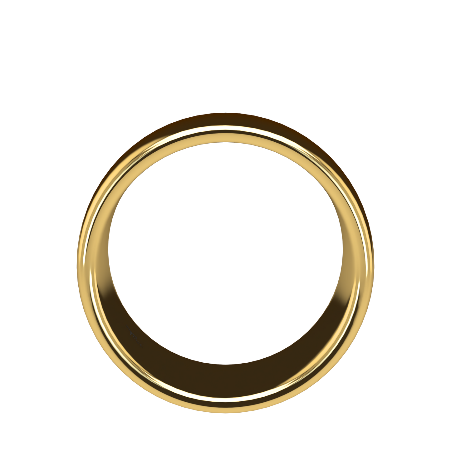 Classic round wedding band wide - 2mm to 11mm