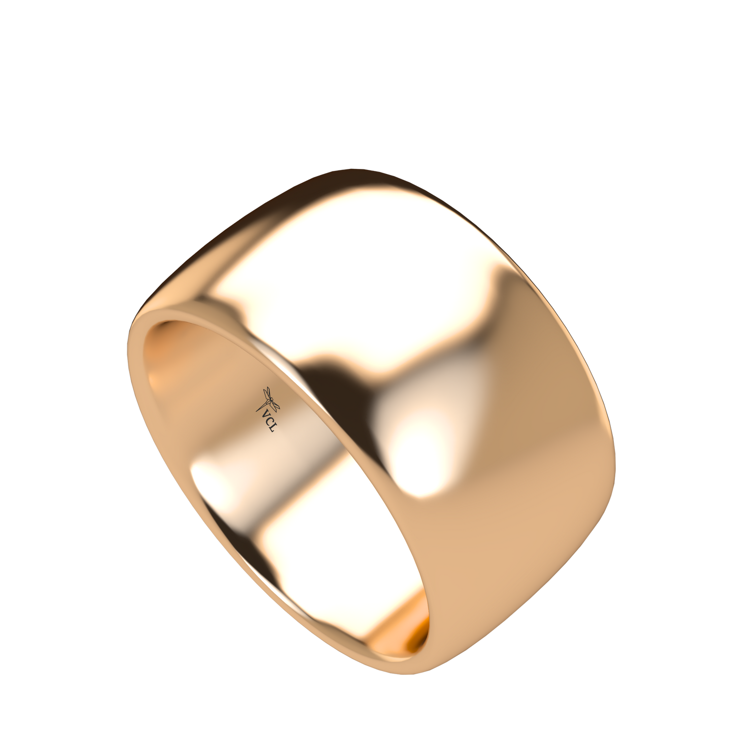 Classic round wedding band wide - 2mm to 11mm