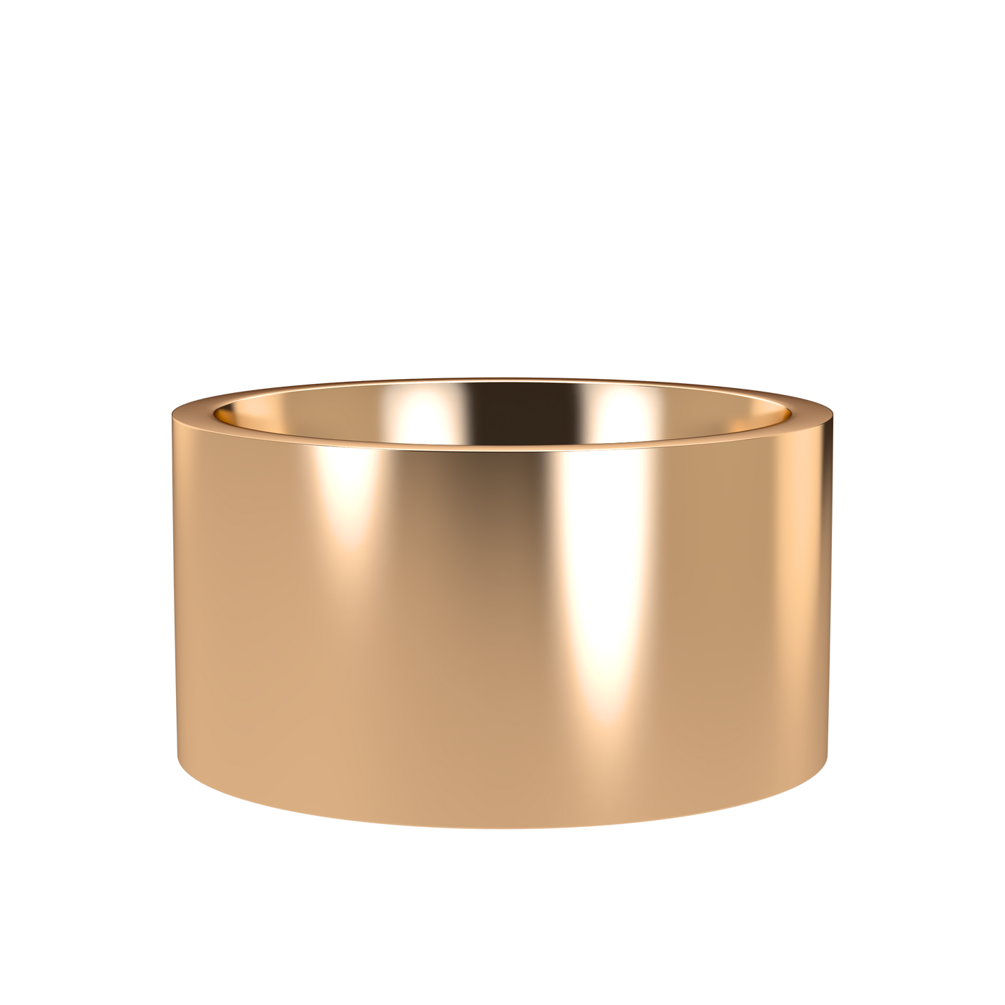 Flat wedding band wide - 2mm to 11mm