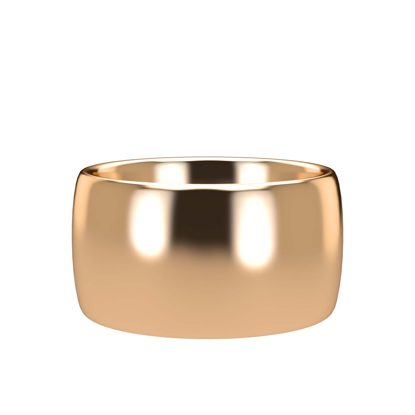 Classic round wedding band wide - 2mm to 11mm