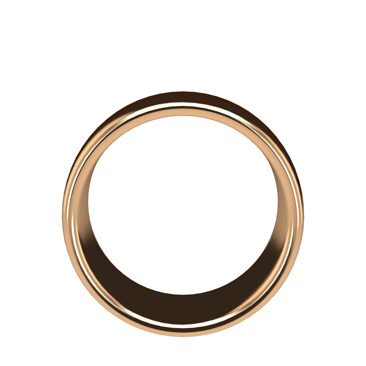 Classic round wedding band wide - 2mm to 11mm