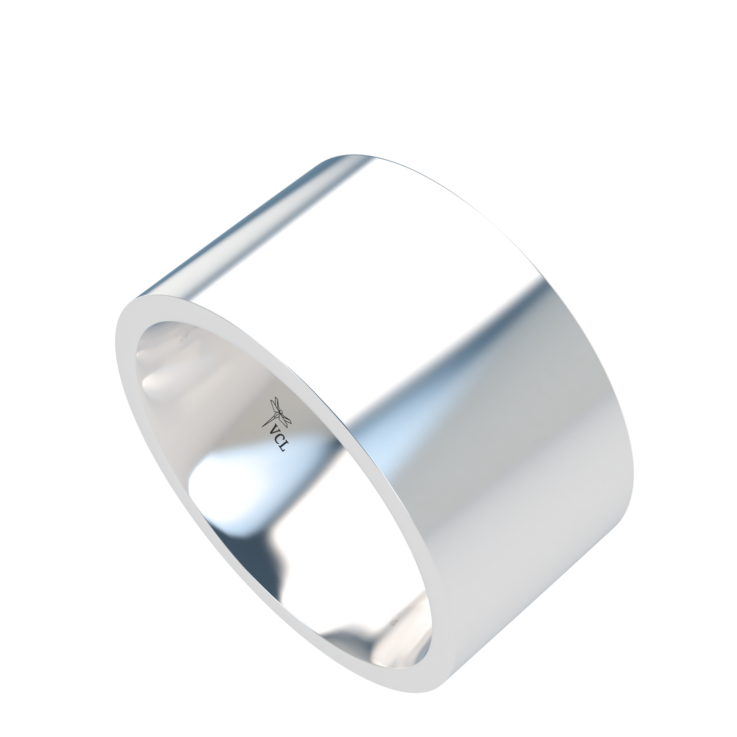 Flat wedding band wide - 2mm to 11mm