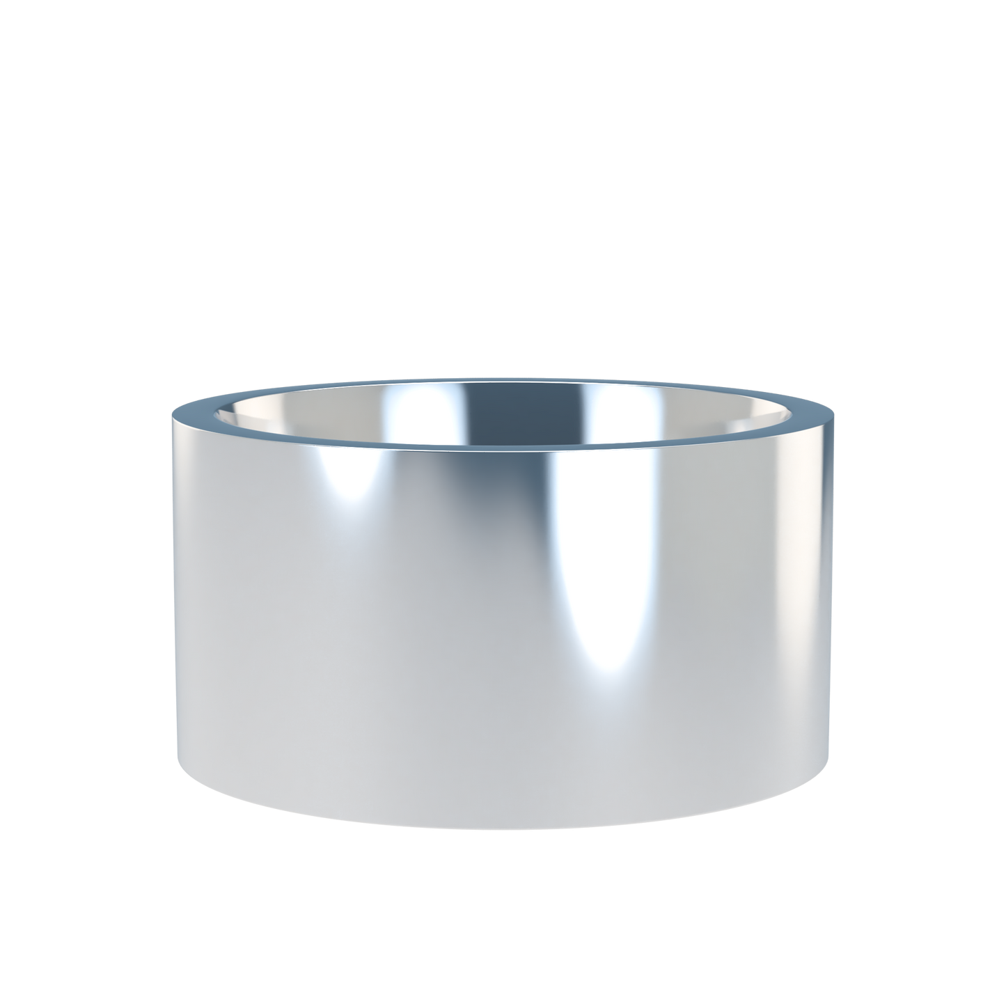Flat wedding band wide - 2mm to 11mm