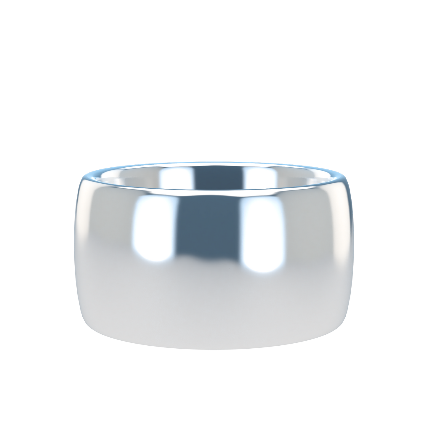 Classic round wedding band wide - 2mm to 11mm