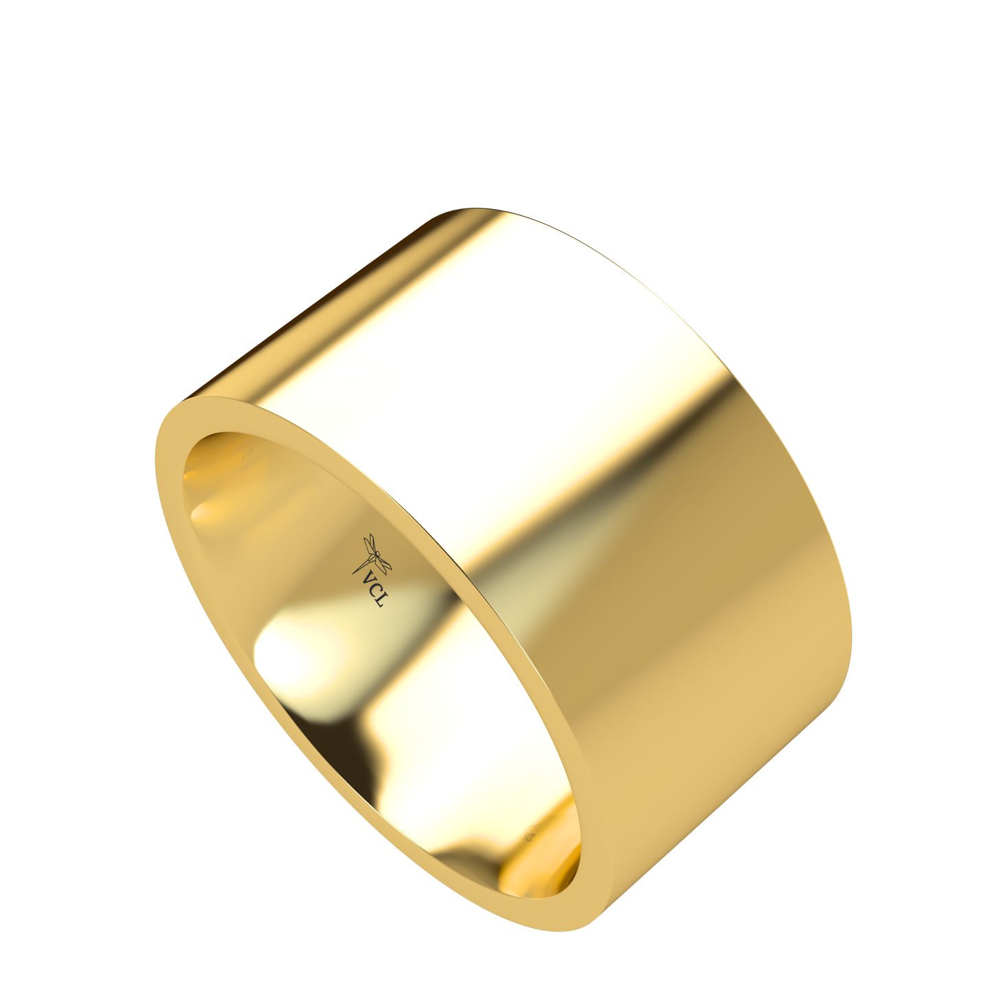 Flat wedding band wide - 2mm to 11mm