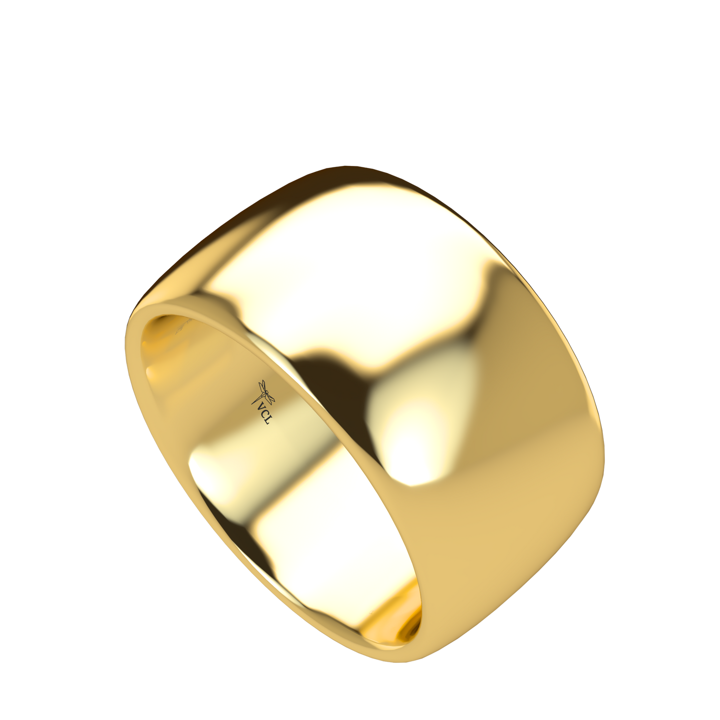 Classic round wedding band wide - 2mm to 11mm