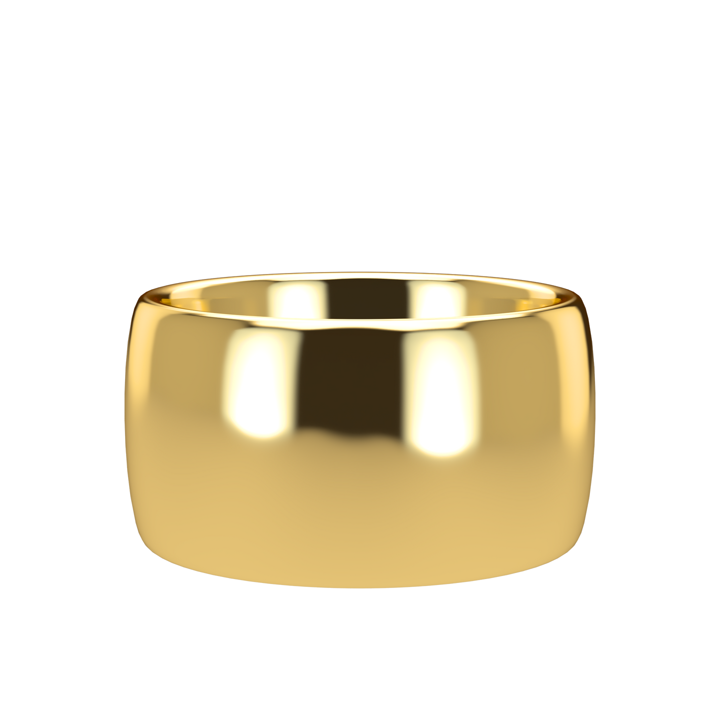 Classic round wedding band wide - 2mm to 11mm