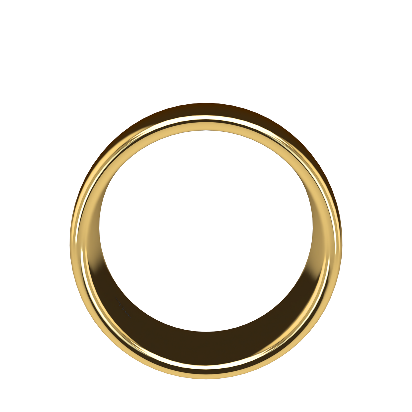 Classic round wedding band wide - 2mm to 11mm