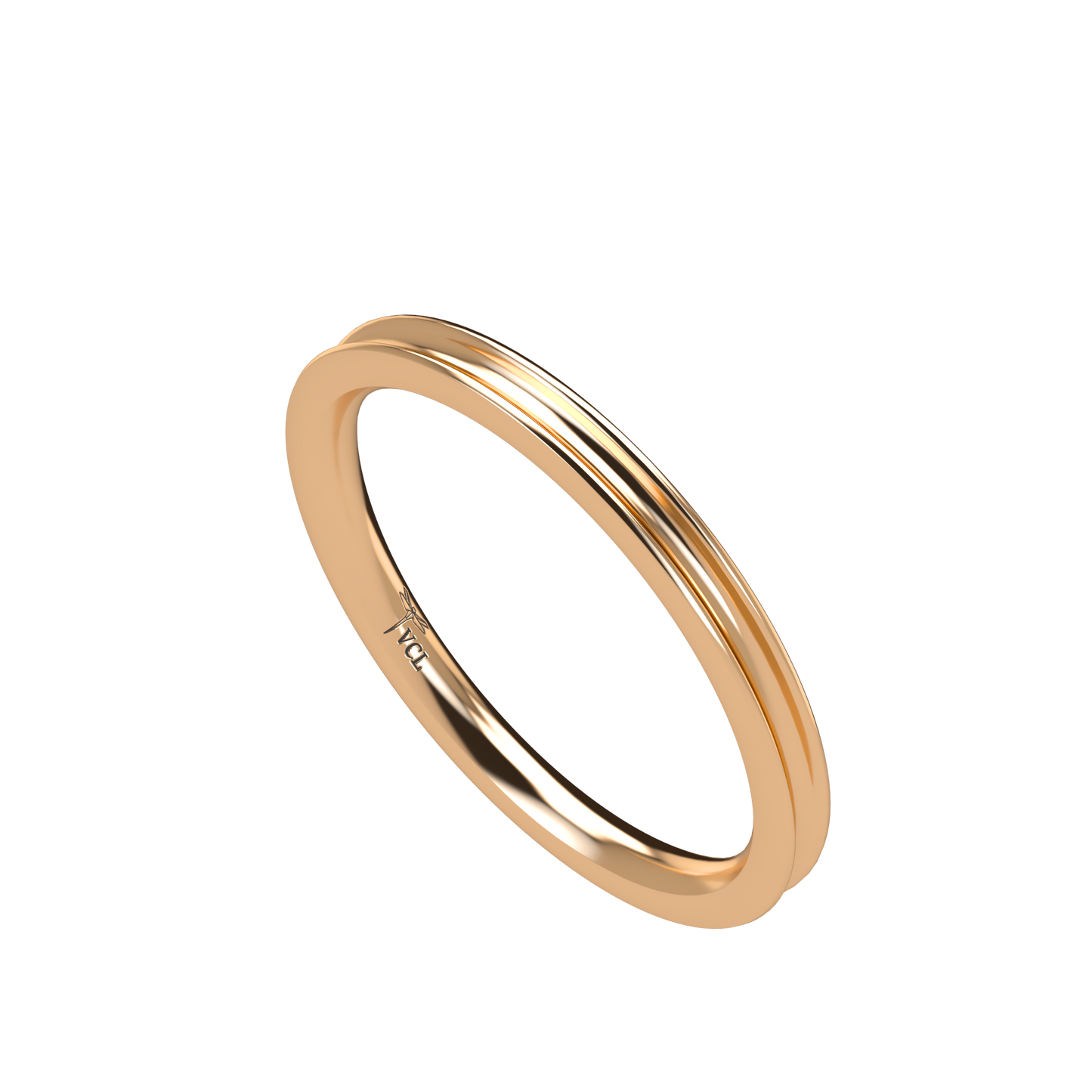 Concave wedding band wide - 2mm to 11mm