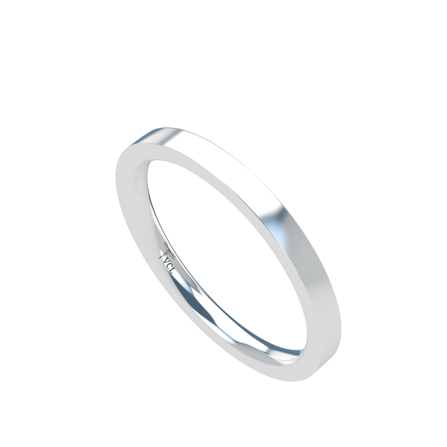 Flat wedding band wide - 2mm to 11mm
