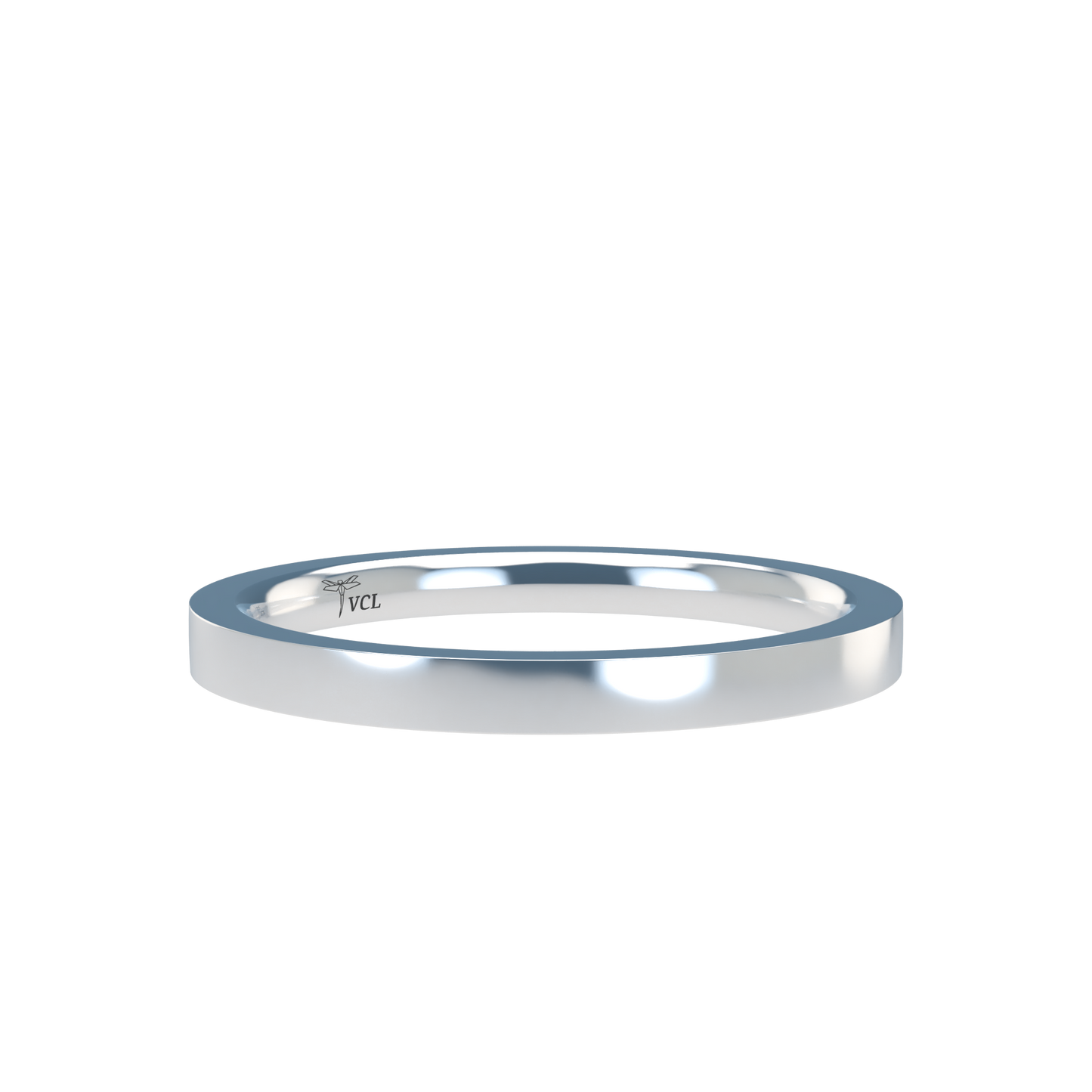Flat wedding band wide - 2mm to 11mm