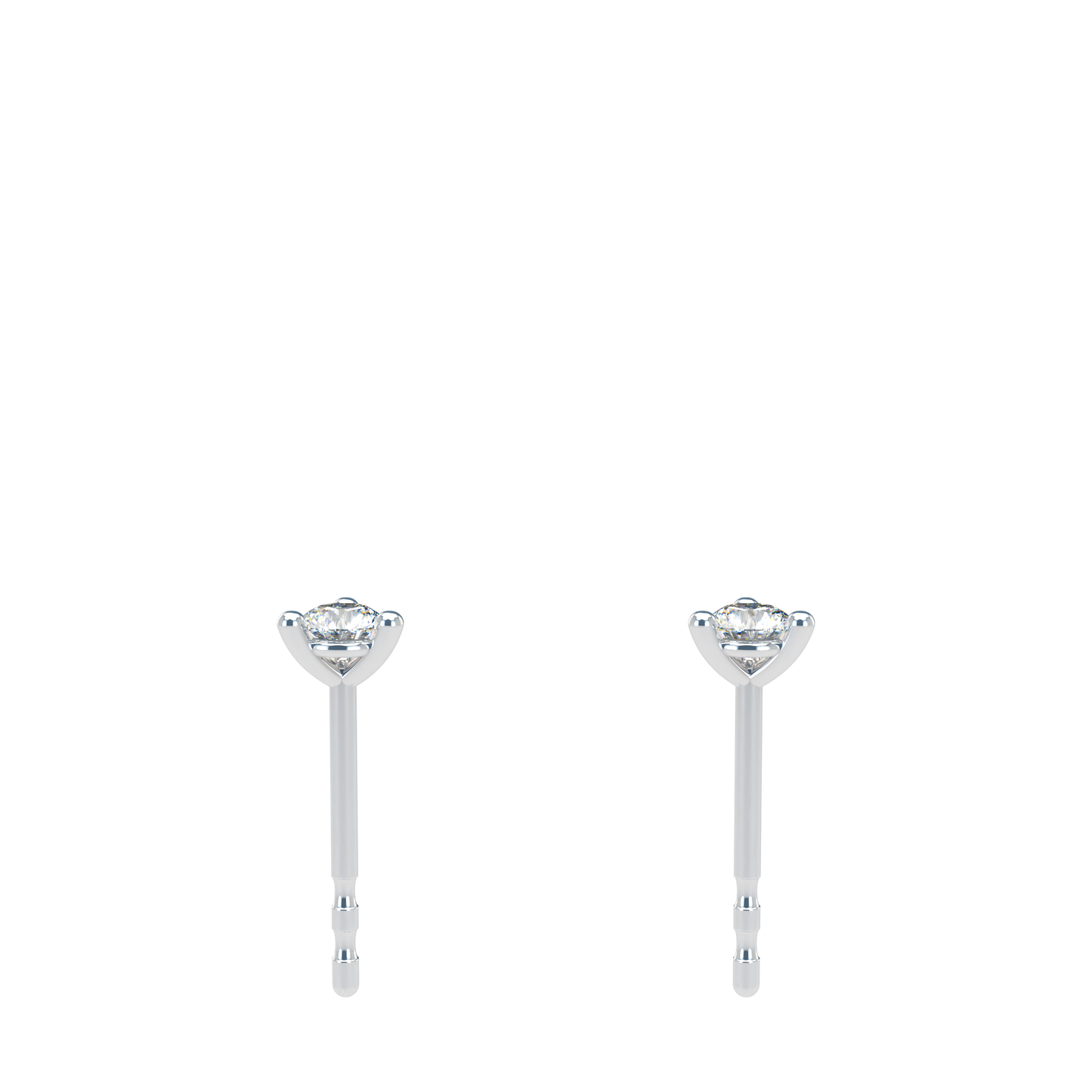 Small Martini 3 Prongs Diamond Studs earrings 0.15ct to 0.50ct