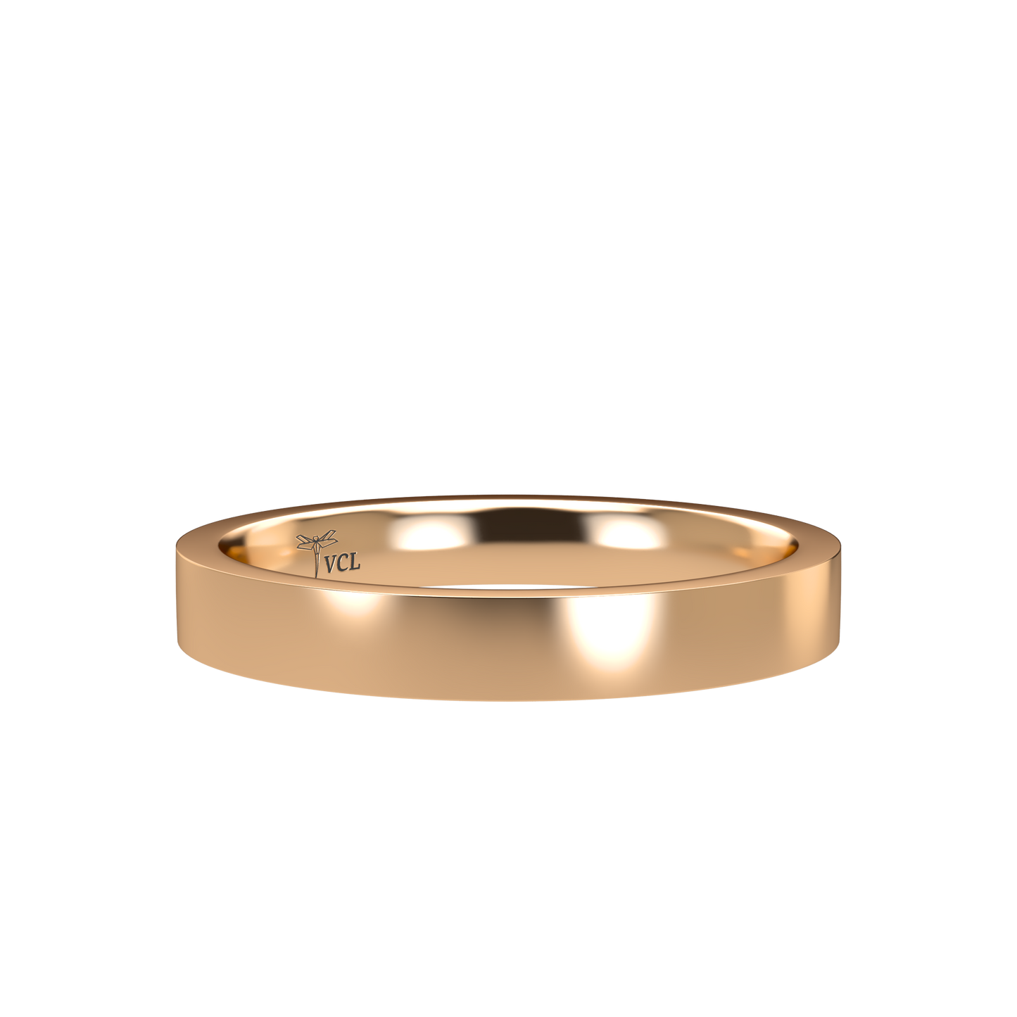 Flat wedding band wide - 2mm to 11mm