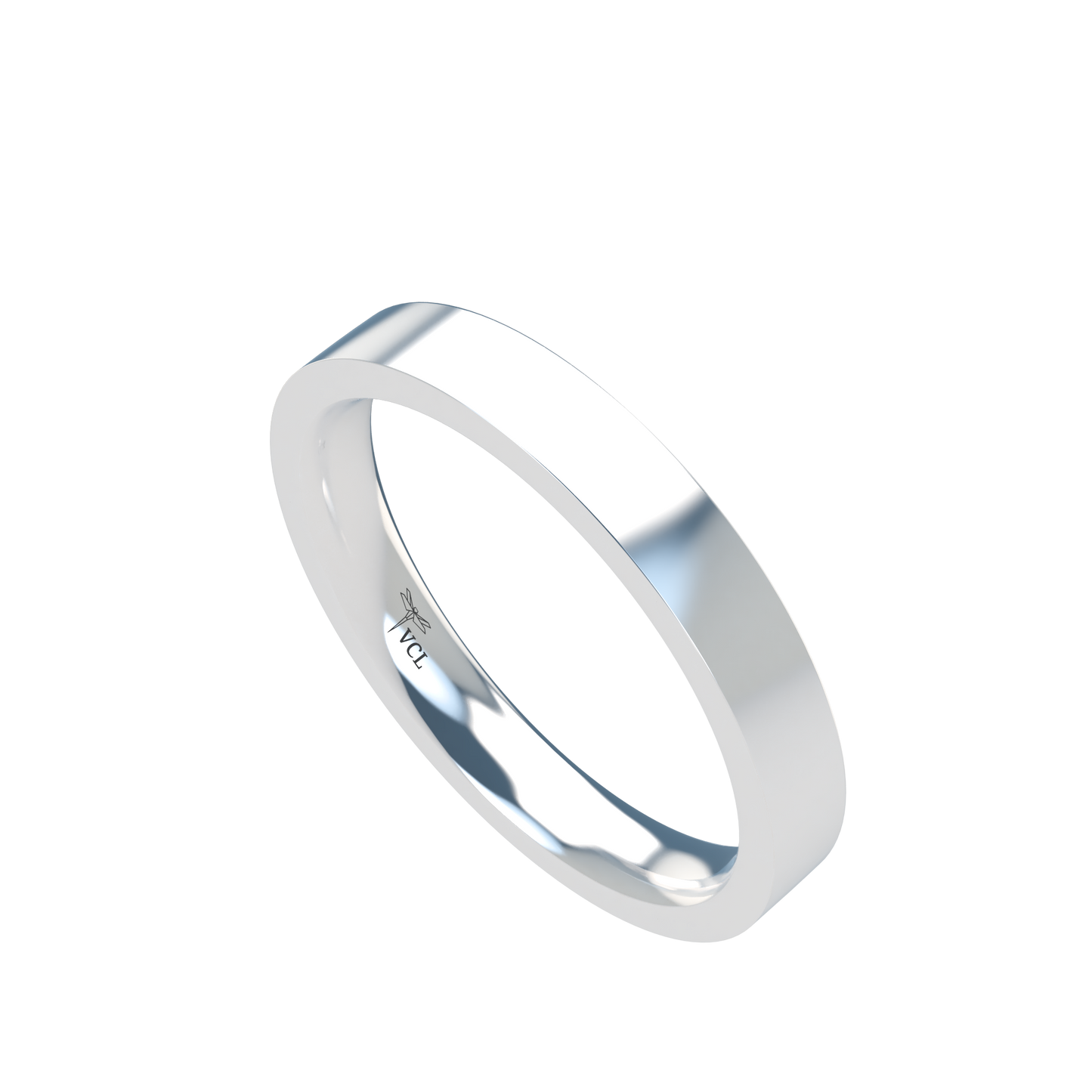 Flat wedding band wide - 2mm to 11mm