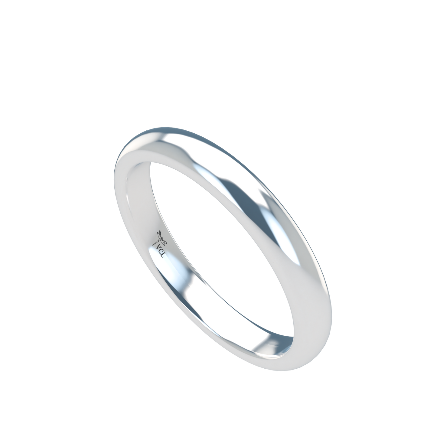 Classic round wedding band wide - 2mm to 11mm