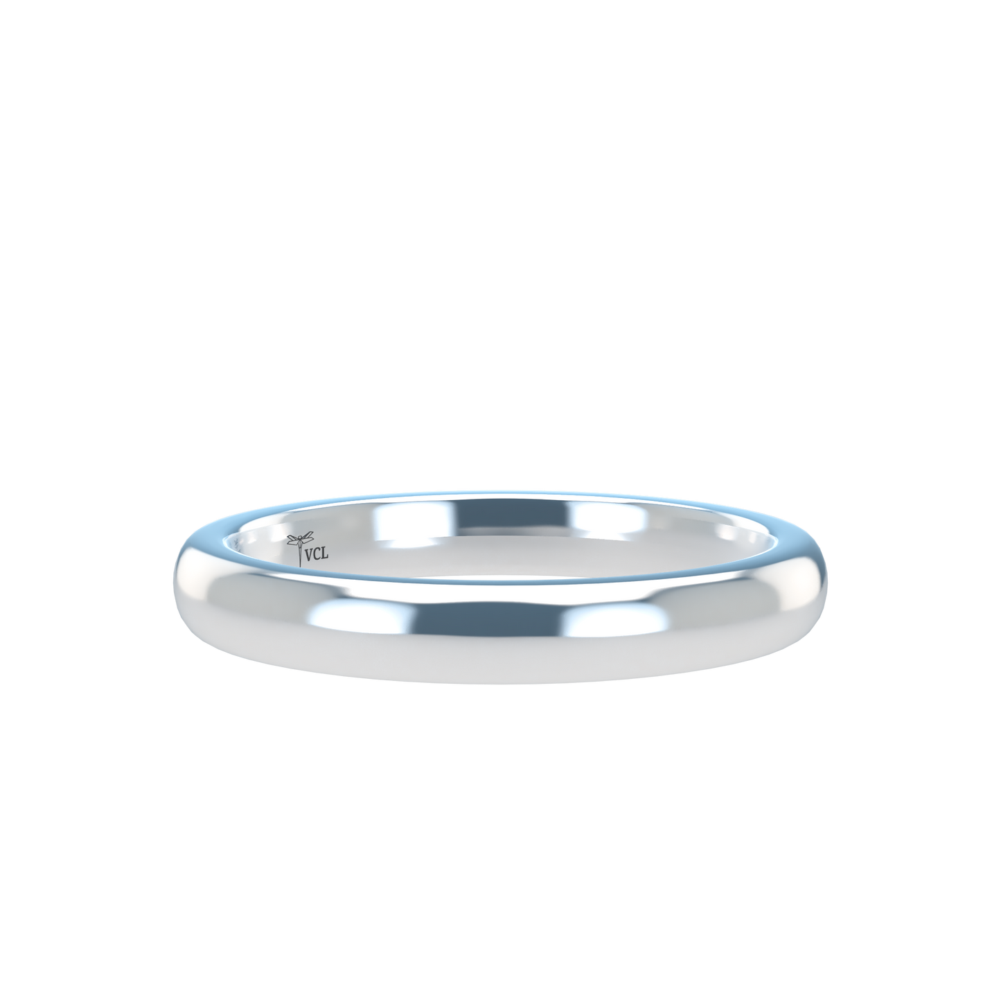 Classic round wedding band wide - 2mm to 11mm