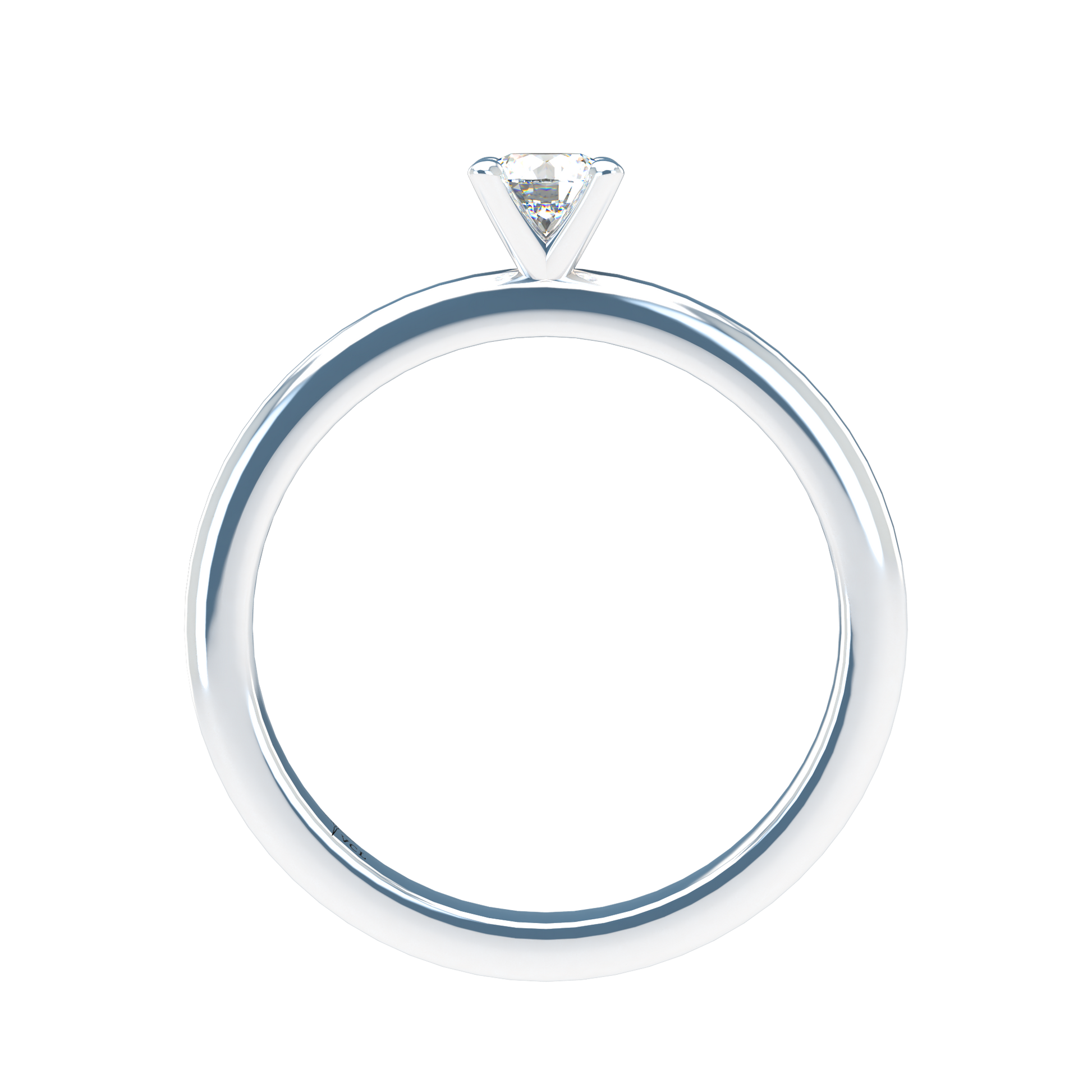 Customizable Diamond Bezel/Prong straight stacking Ring - ™ Joaillerie VCL