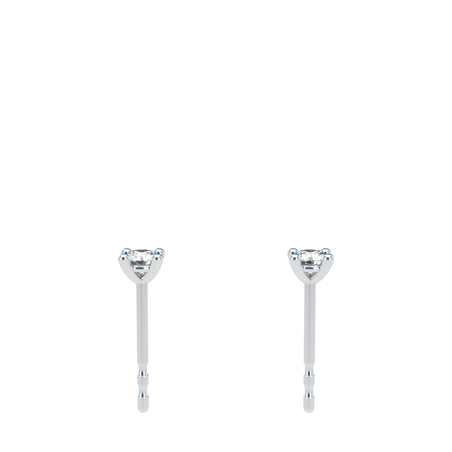 Small Martini 4 Prongs Diamond Studs 0.15ct - 0.50ct