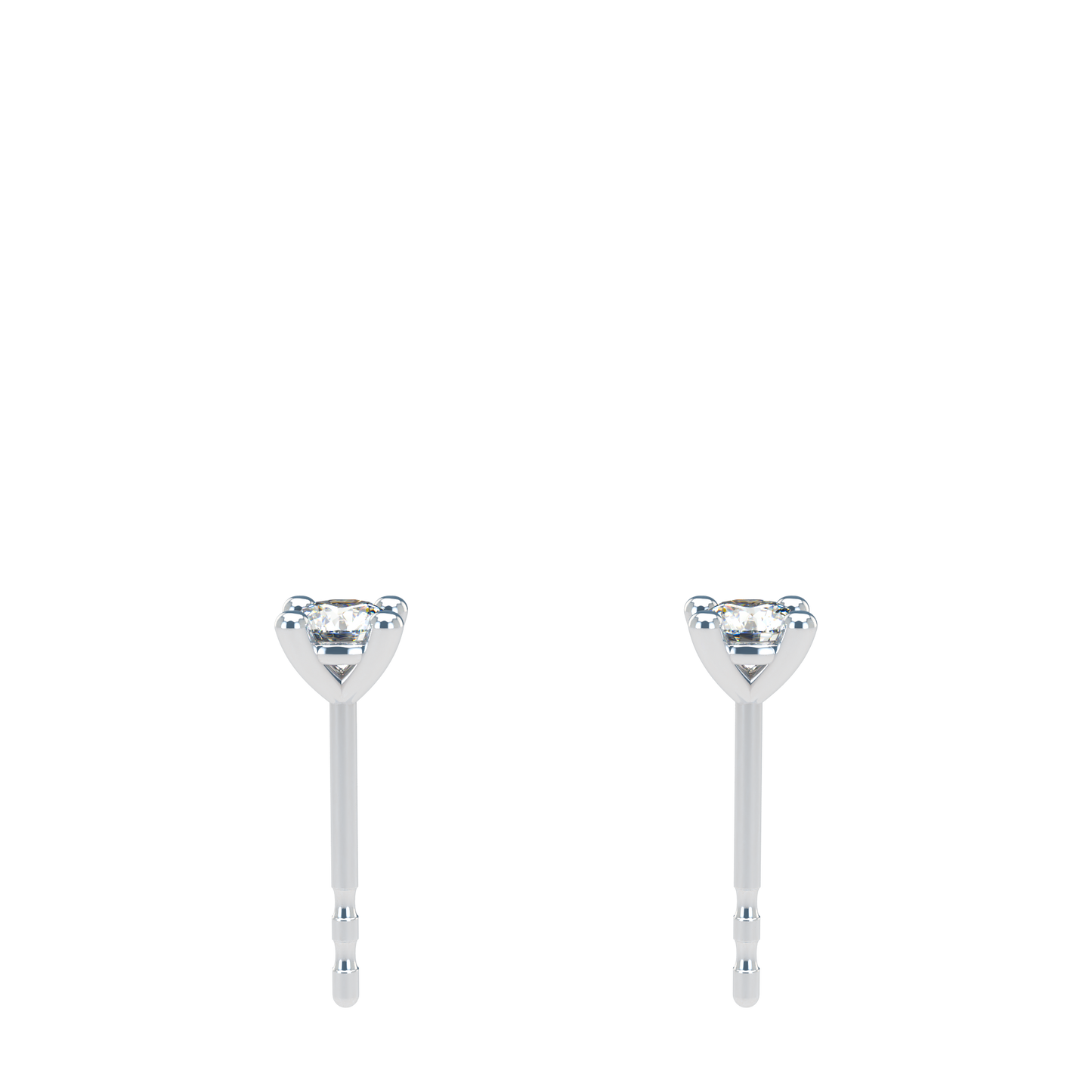 Small Martini 4 Prongs Diamond Studs 0.15ct - 0.50ct
