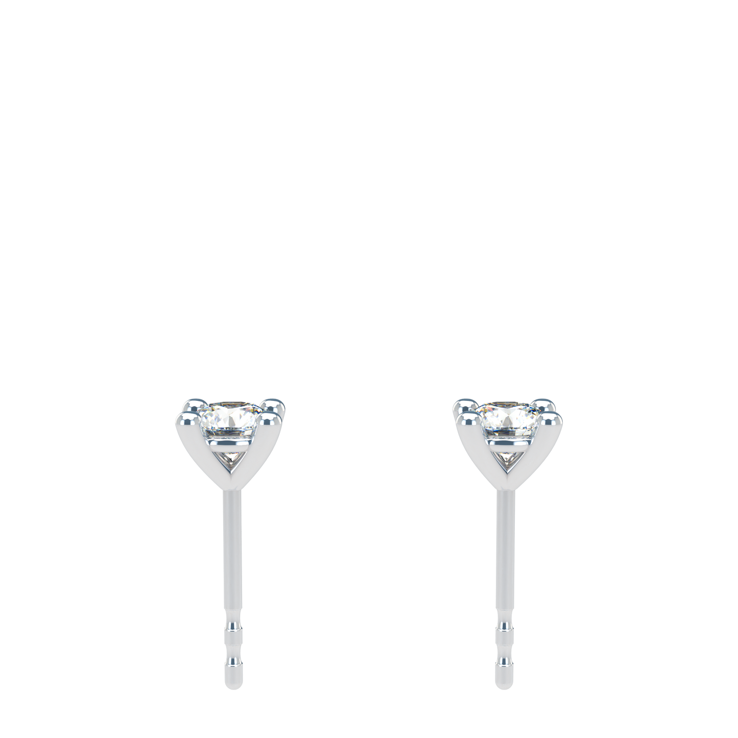 Small Martini 4 Prongs Diamond Studs 0.15ct - 0.50ct