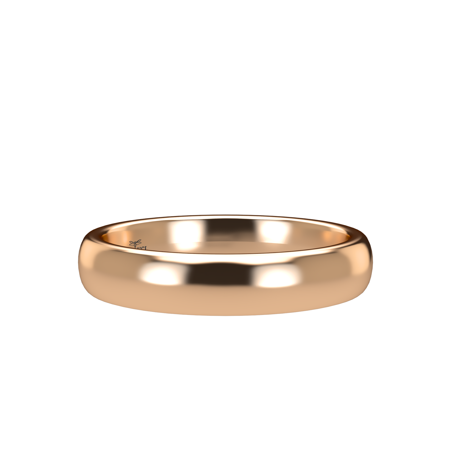 Classic round wedding band wide - 2mm to 11mm