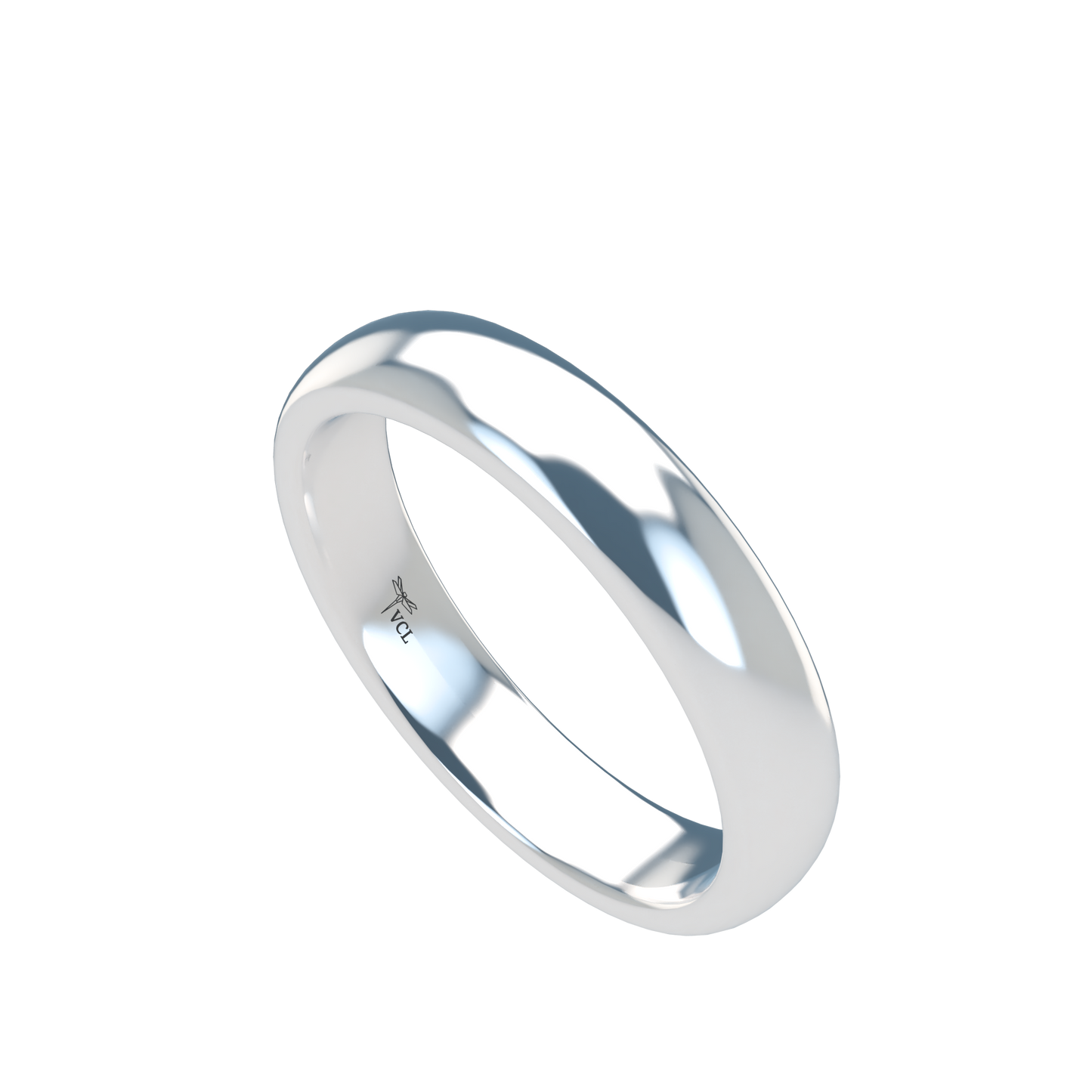 Classic round wedding band wide - 2mm to 11mm