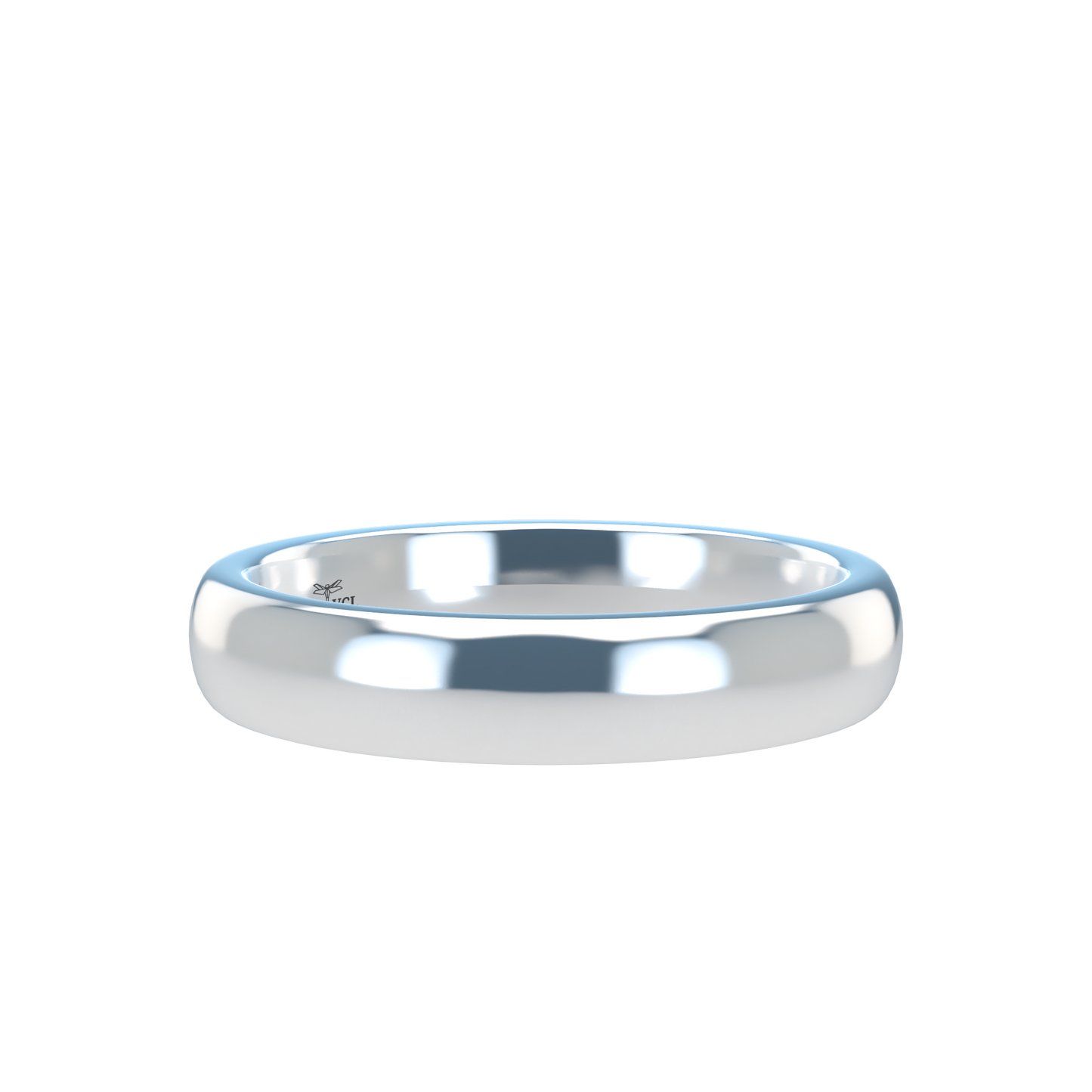 Classic round wedding band wide - 2mm to 11mm