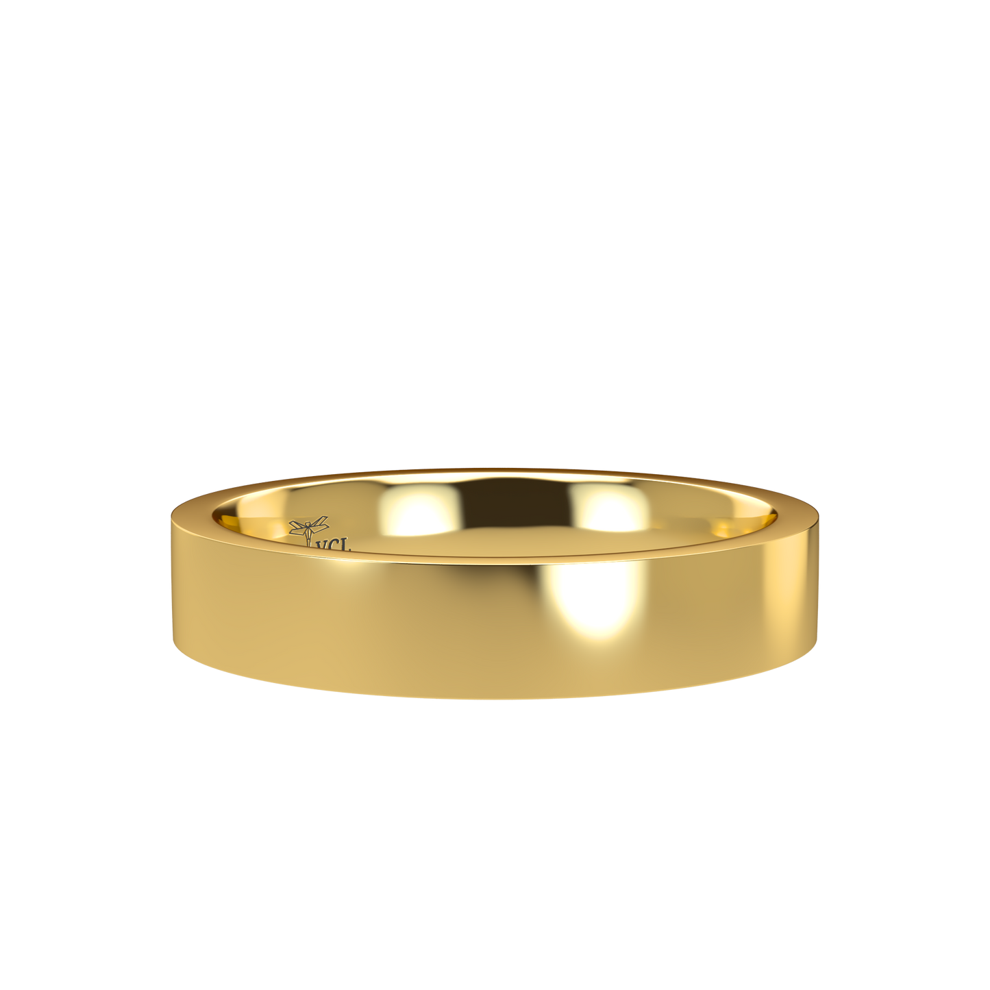 Flat wedding band wide - 2mm to 11mm