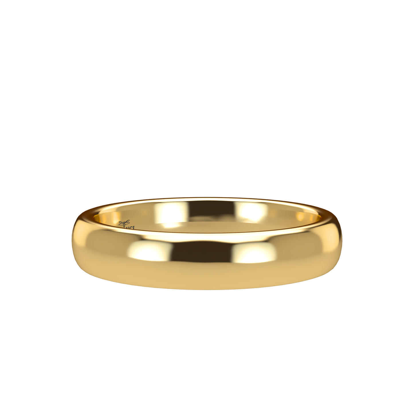 Classic round wedding band wide - 2mm to 11mm