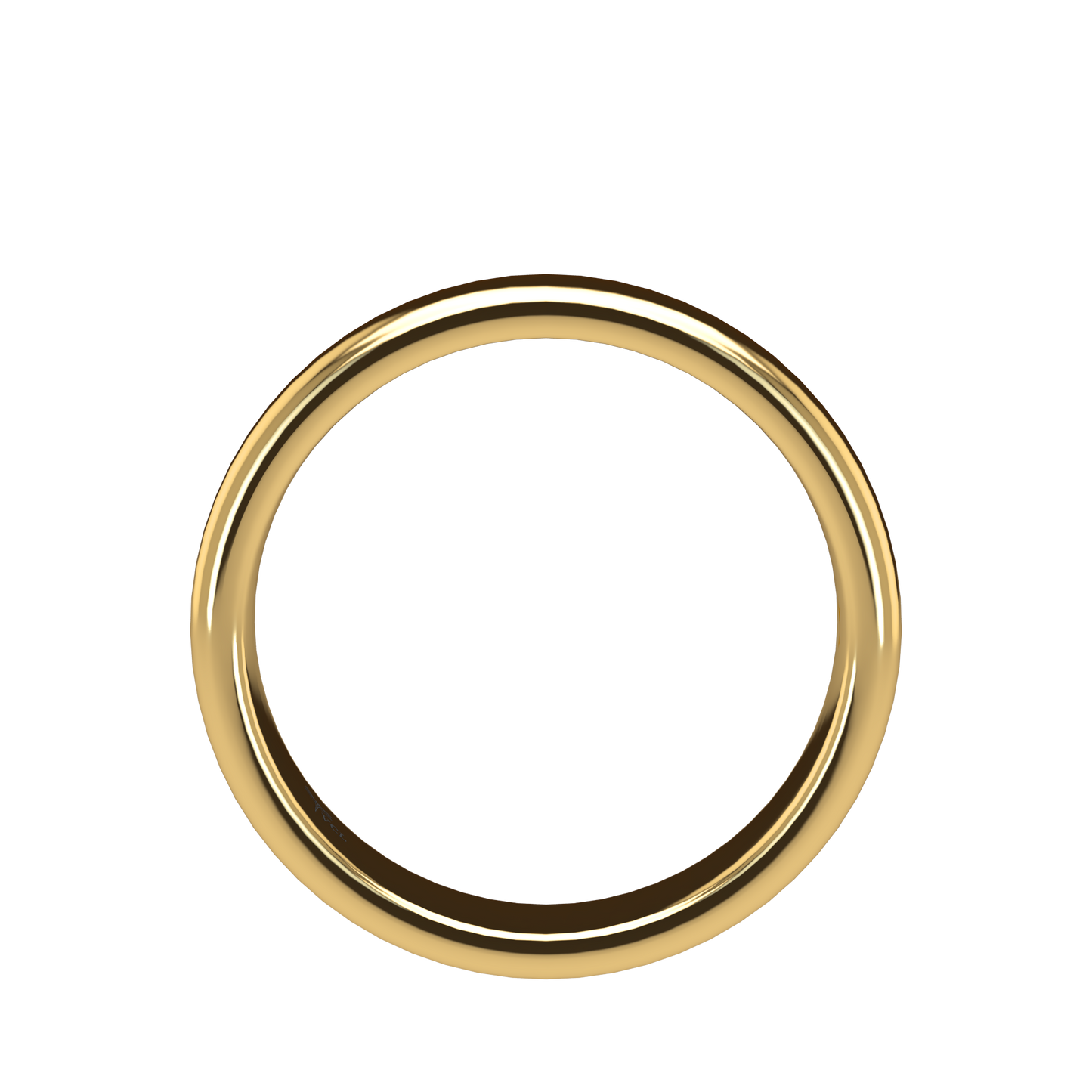 Classic round wedding band wide - 2mm to 11mm