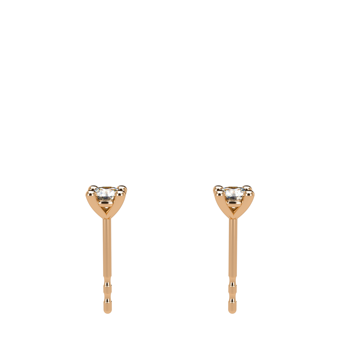 Small Martini 4 Prongs Diamond Studs 0.15ct - 0.50ct