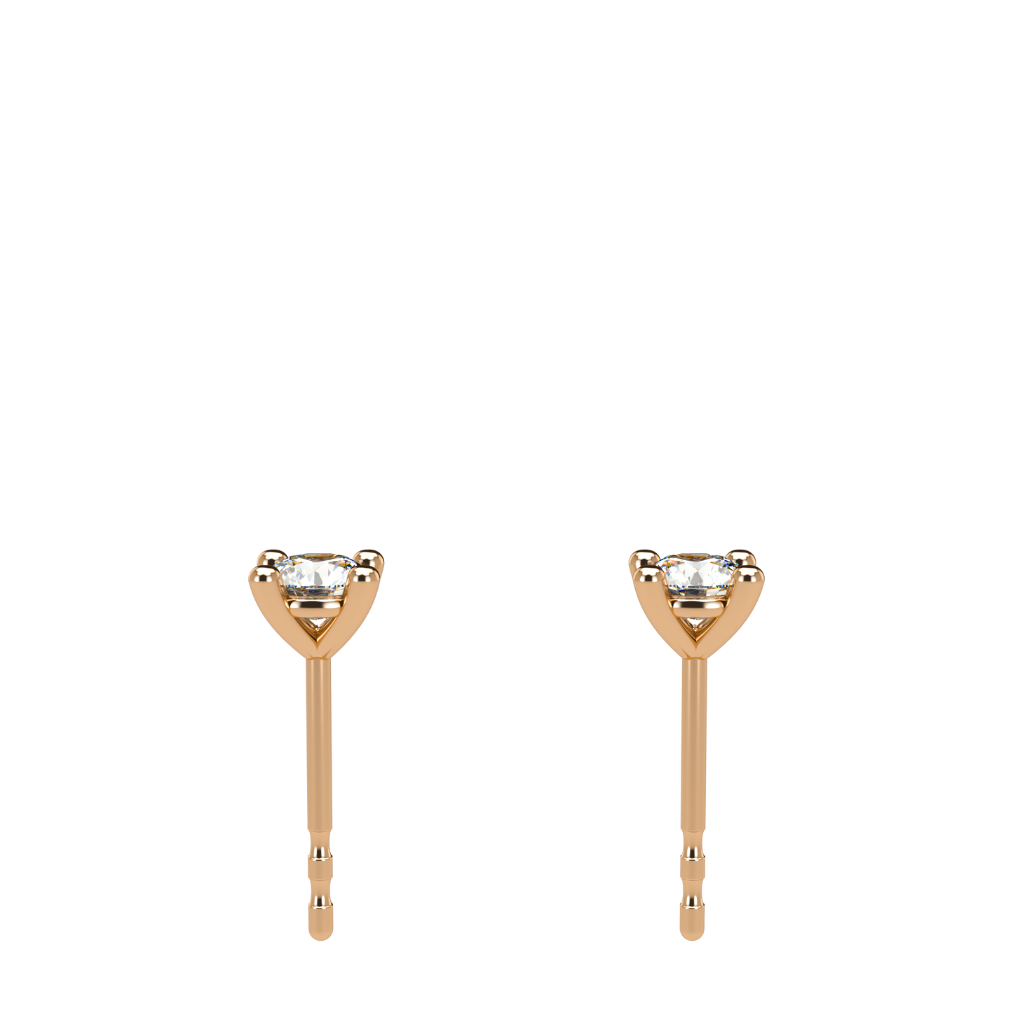 Small Martini 4 Prongs Diamond Studs 0.15ct - 0.50ct