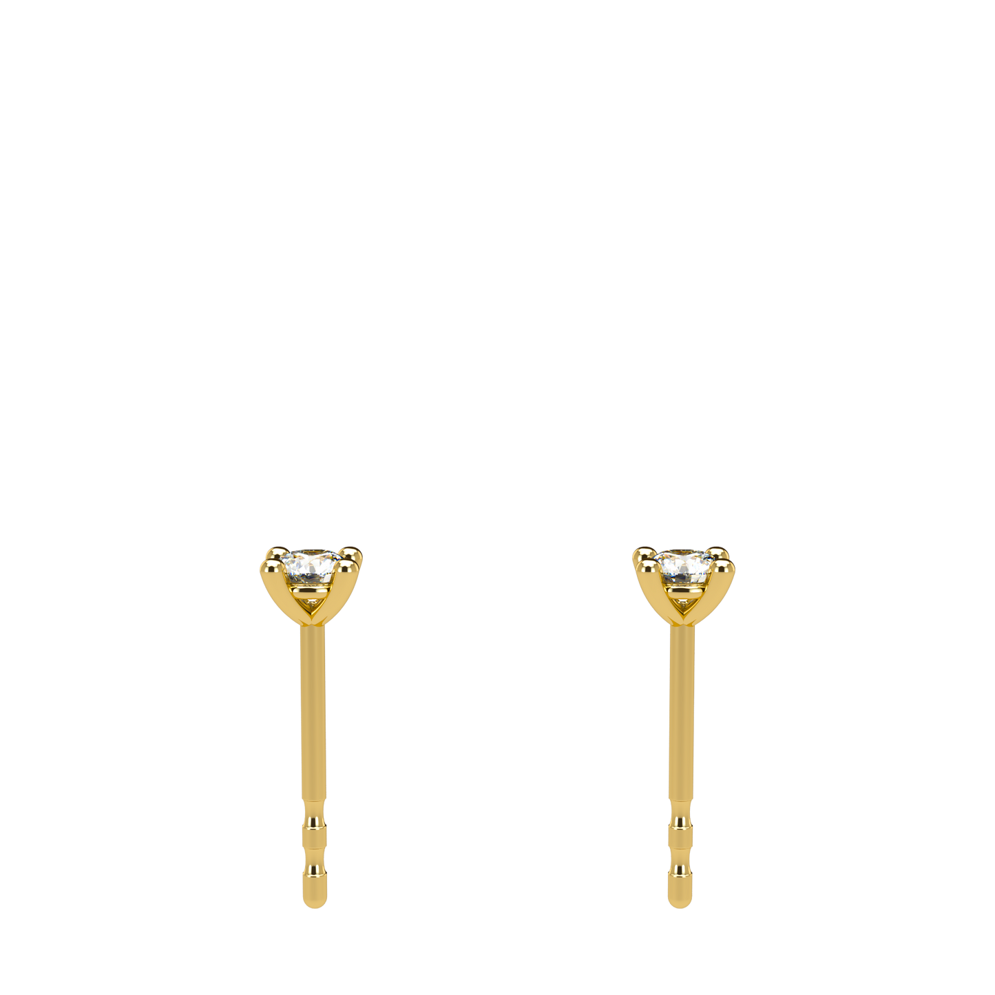Small Martini 4 Prongs Diamond Studs 0.15ct - 0.50ct
