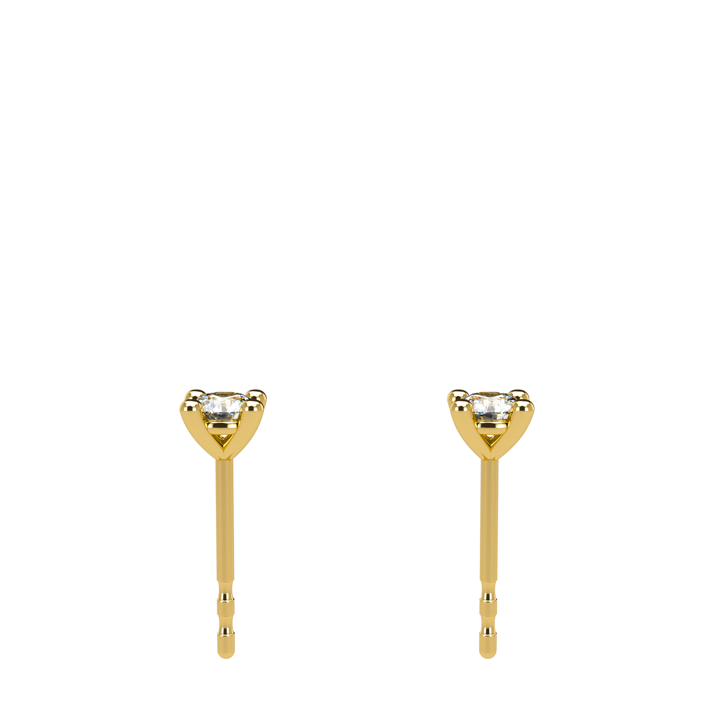 Small Martini 4 Prongs Diamond Studs 0.15ct - 0.50ct