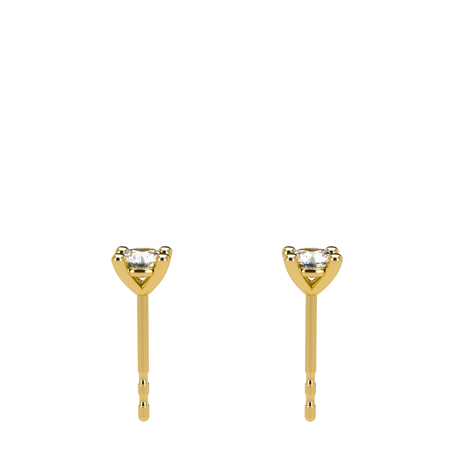 Small Martini 4 Prongs Diamond Studs 0.15ct - 0.50ct