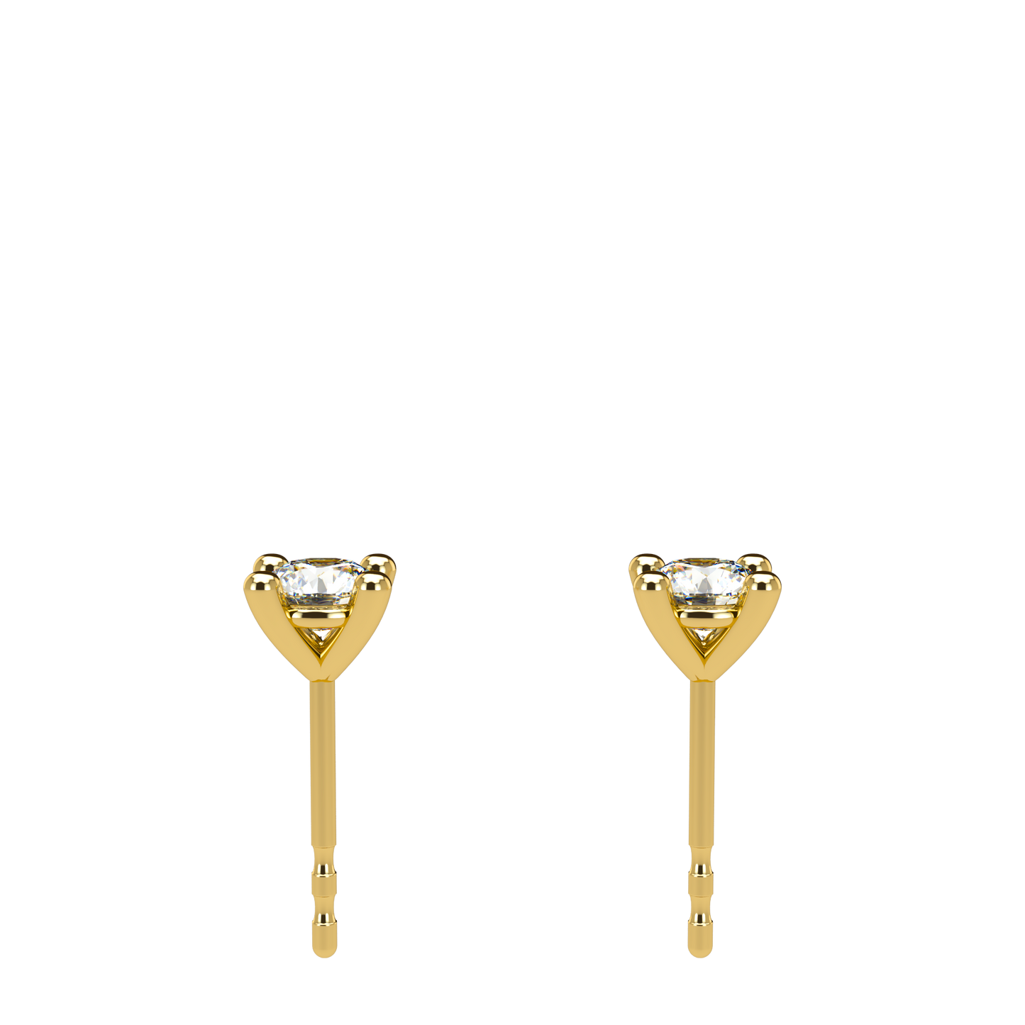 Small Martini 4 Prongs Diamond Studs 0.15ct - 0.50ct