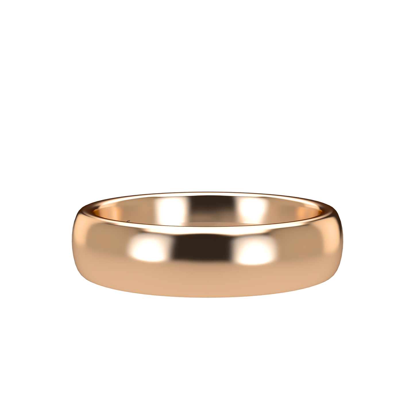 Classic round wedding band wide - 2mm to 11mm