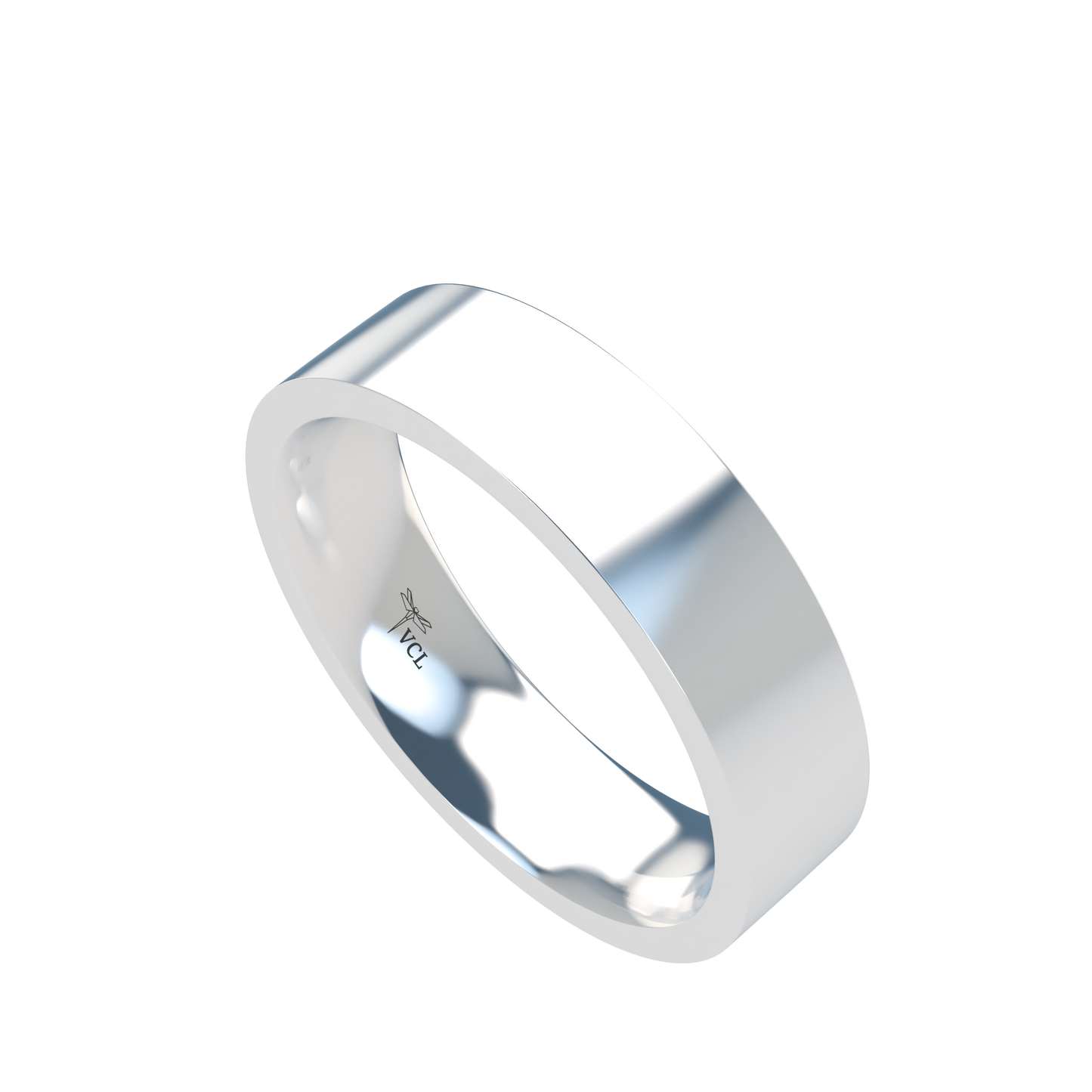 Flat wedding band wide - 2mm to 11mm