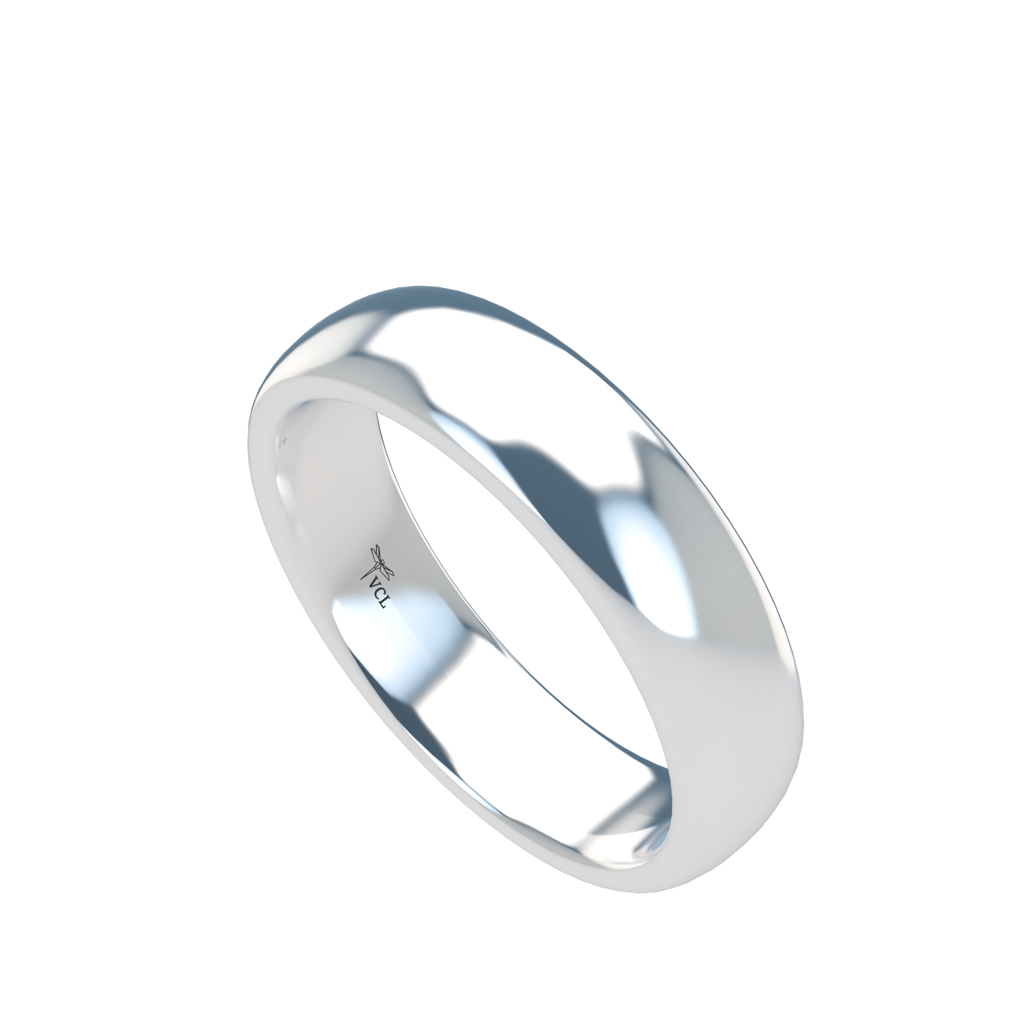 Classic round wedding band wide - 2mm to 11mm