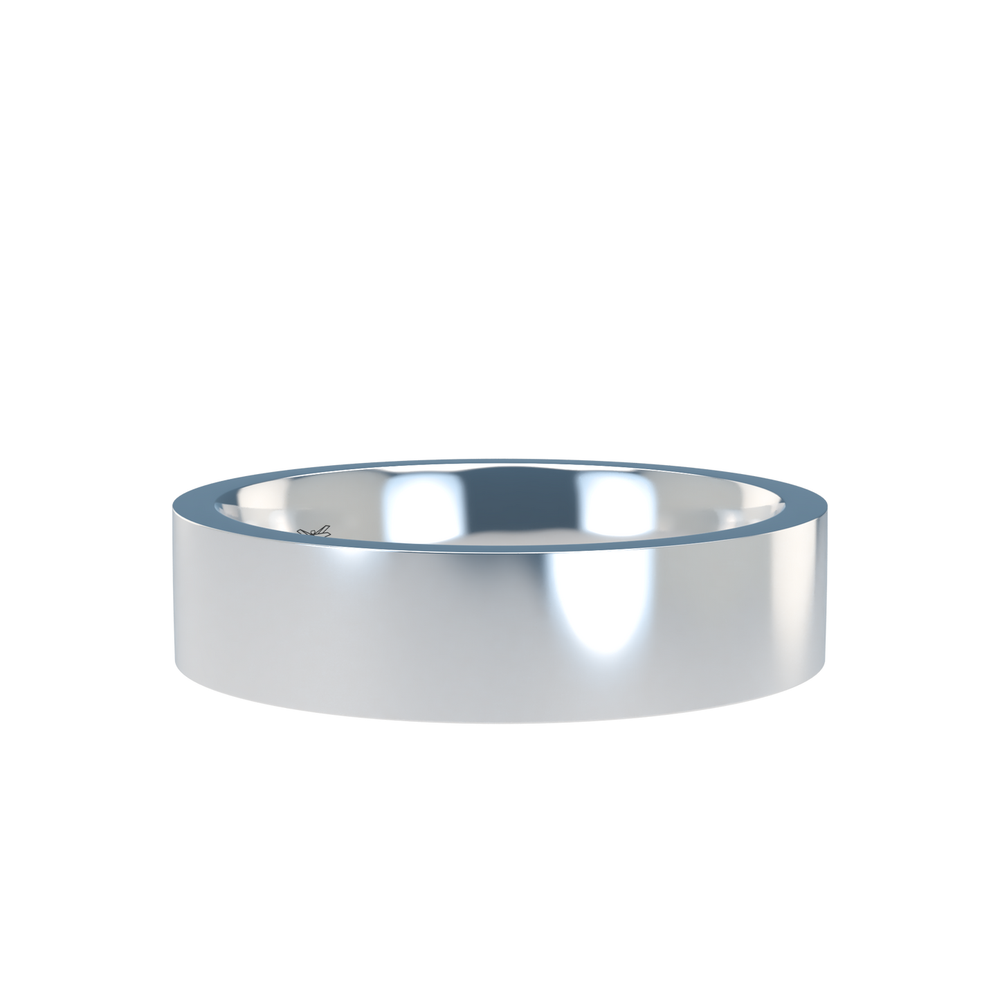 Flat wedding band wide - 2mm to 11mm
